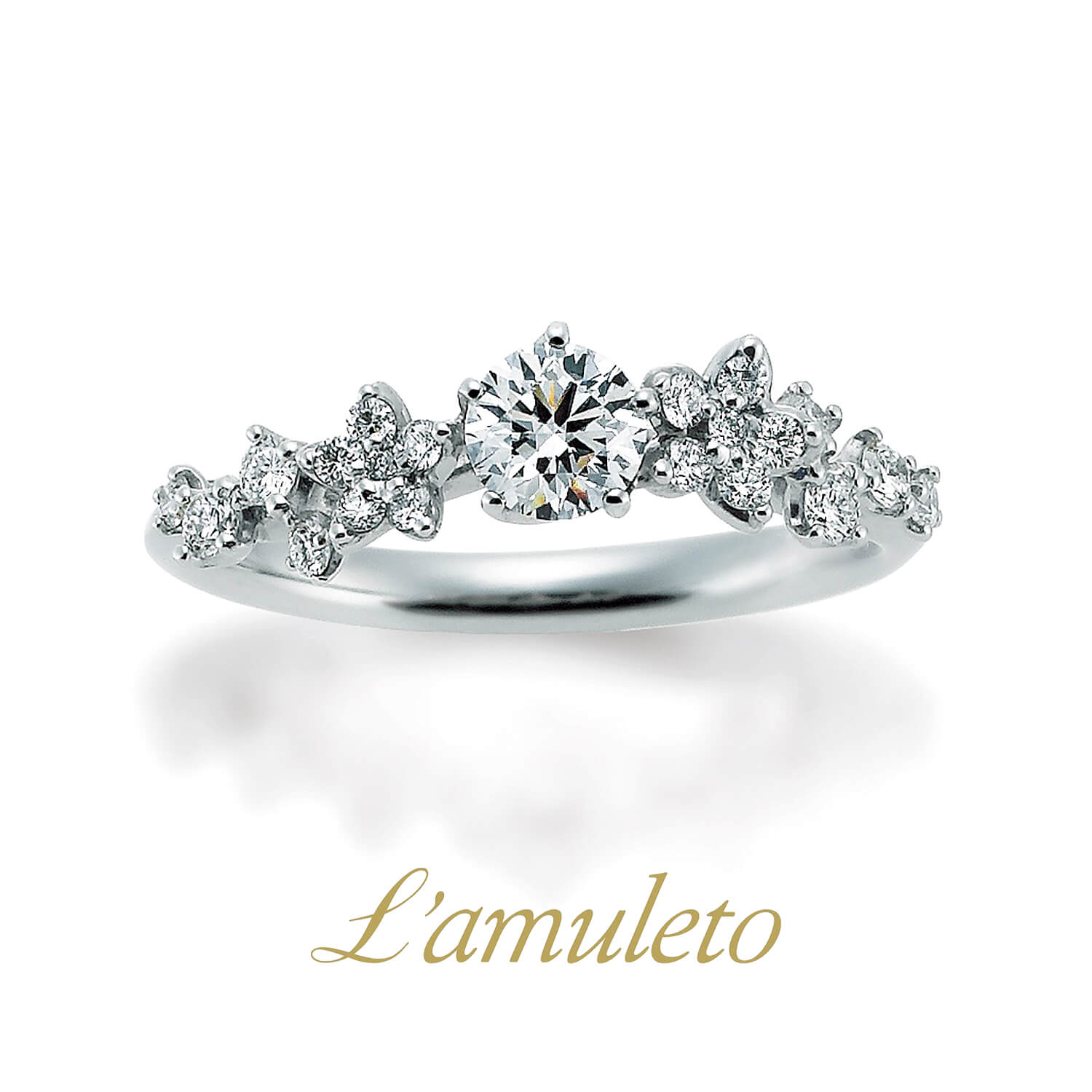 L'amuletoラムレートの婚約指輪FioreDiAmoreフィオーレディアモーレ