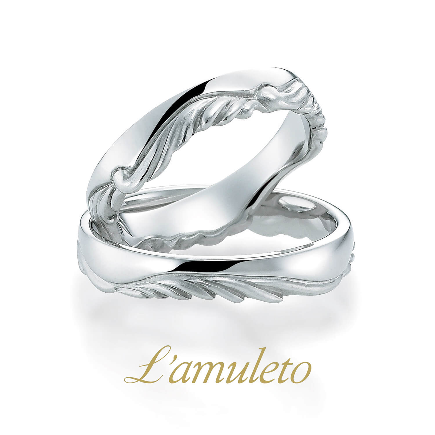L'amuletoラムレートの結婚指輪Rilievoリリエヴォ
