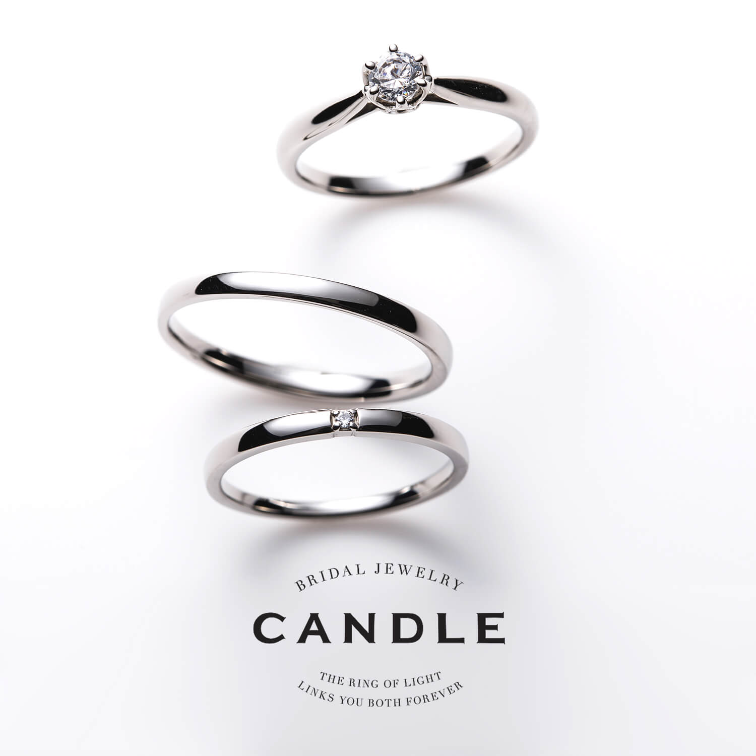 CANDLEキャンドルの婚約指輪と結婚指輪Roundラウンド