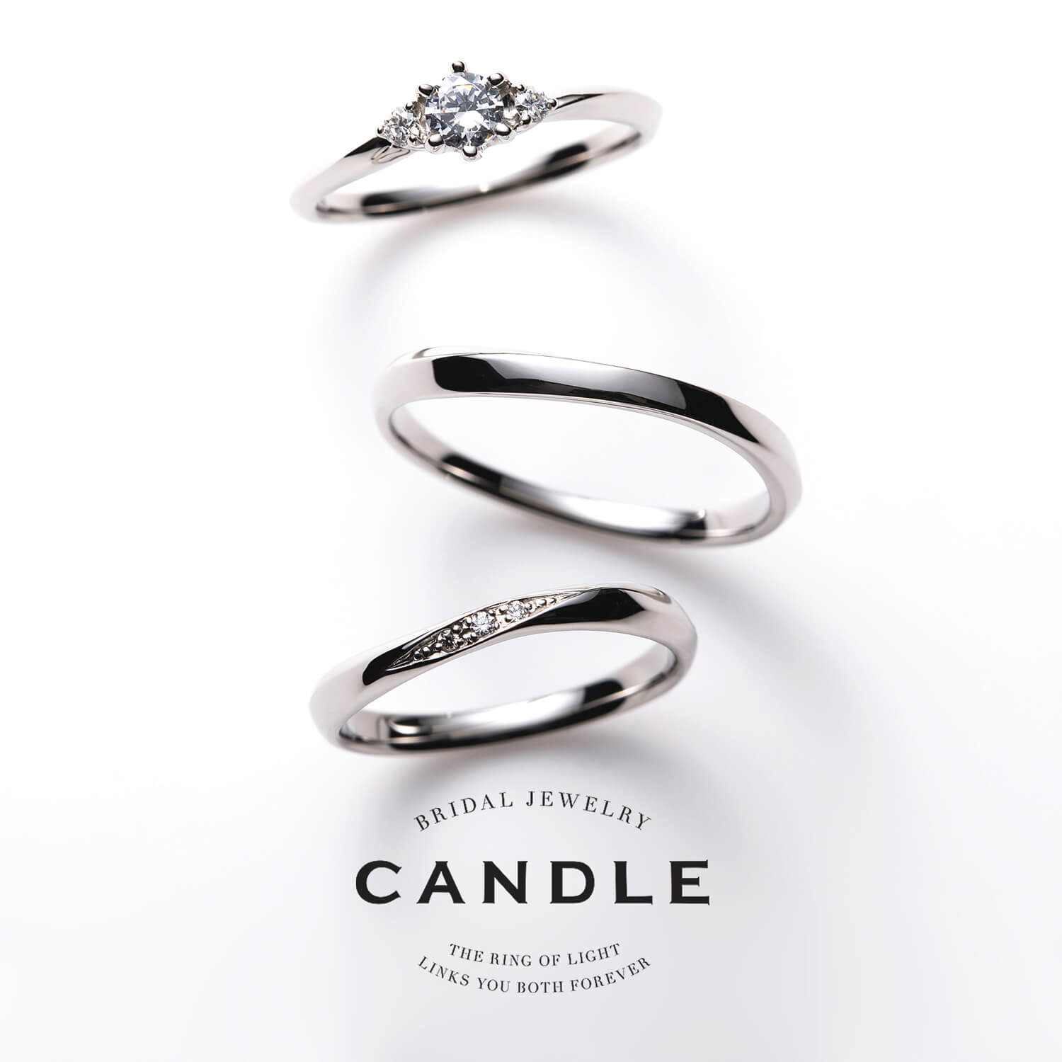 CANDLEキャンドルの婚約指輪と結婚指輪Spiralスパイラル