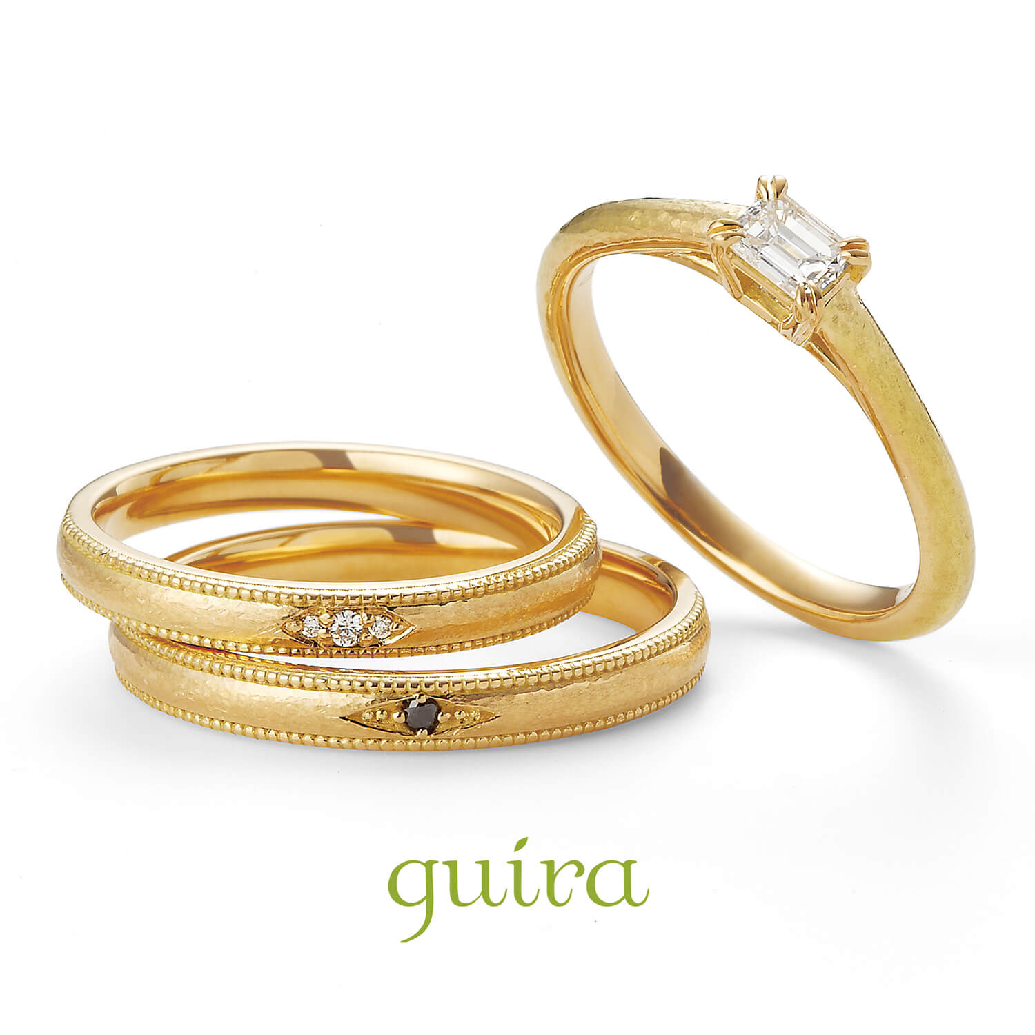guiraジューラの婚約指輪と結婚指輪Vetiverベチバー
