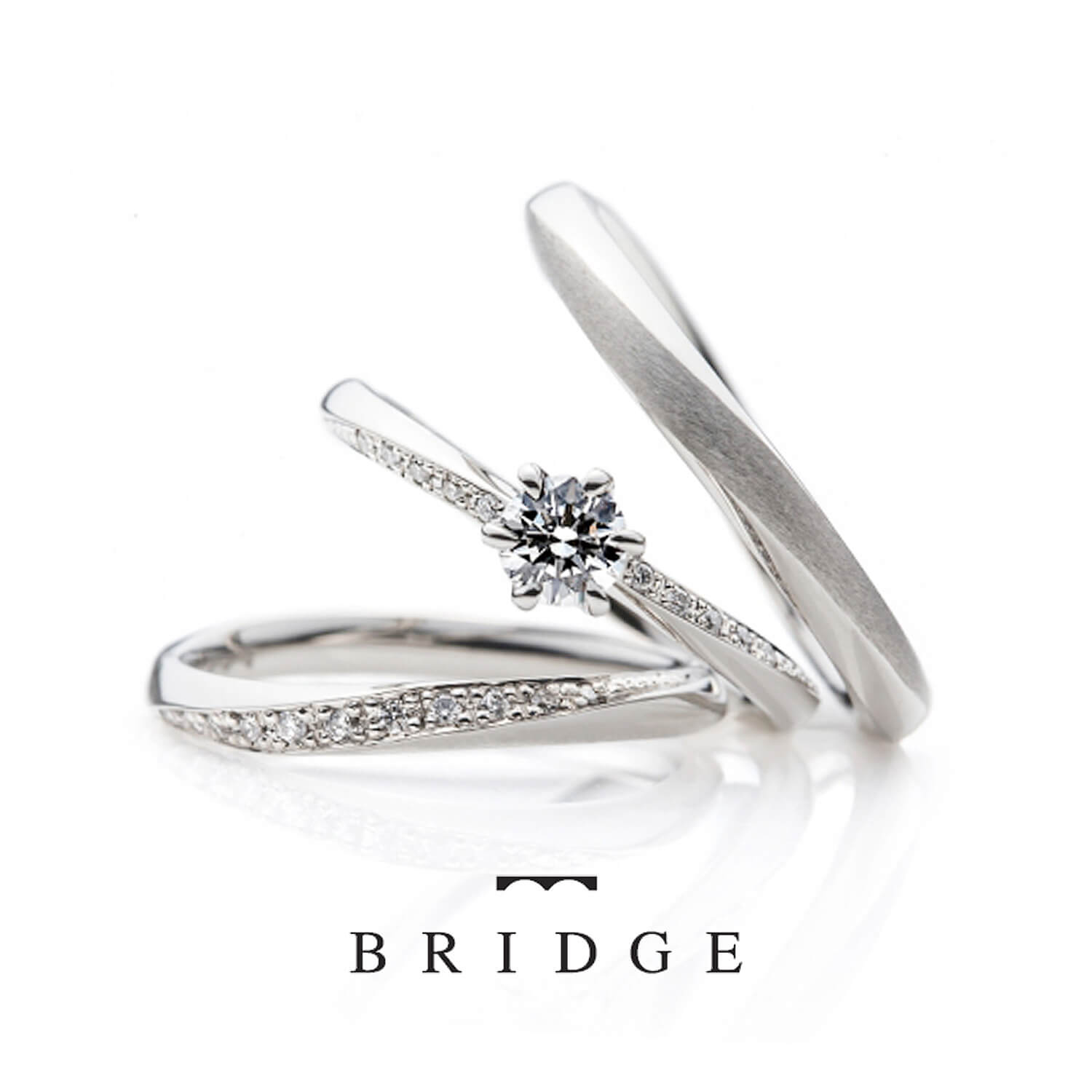 BRIDGEブリッジの婚約指輪と結婚指輪SpringBreezeやわらかな春風