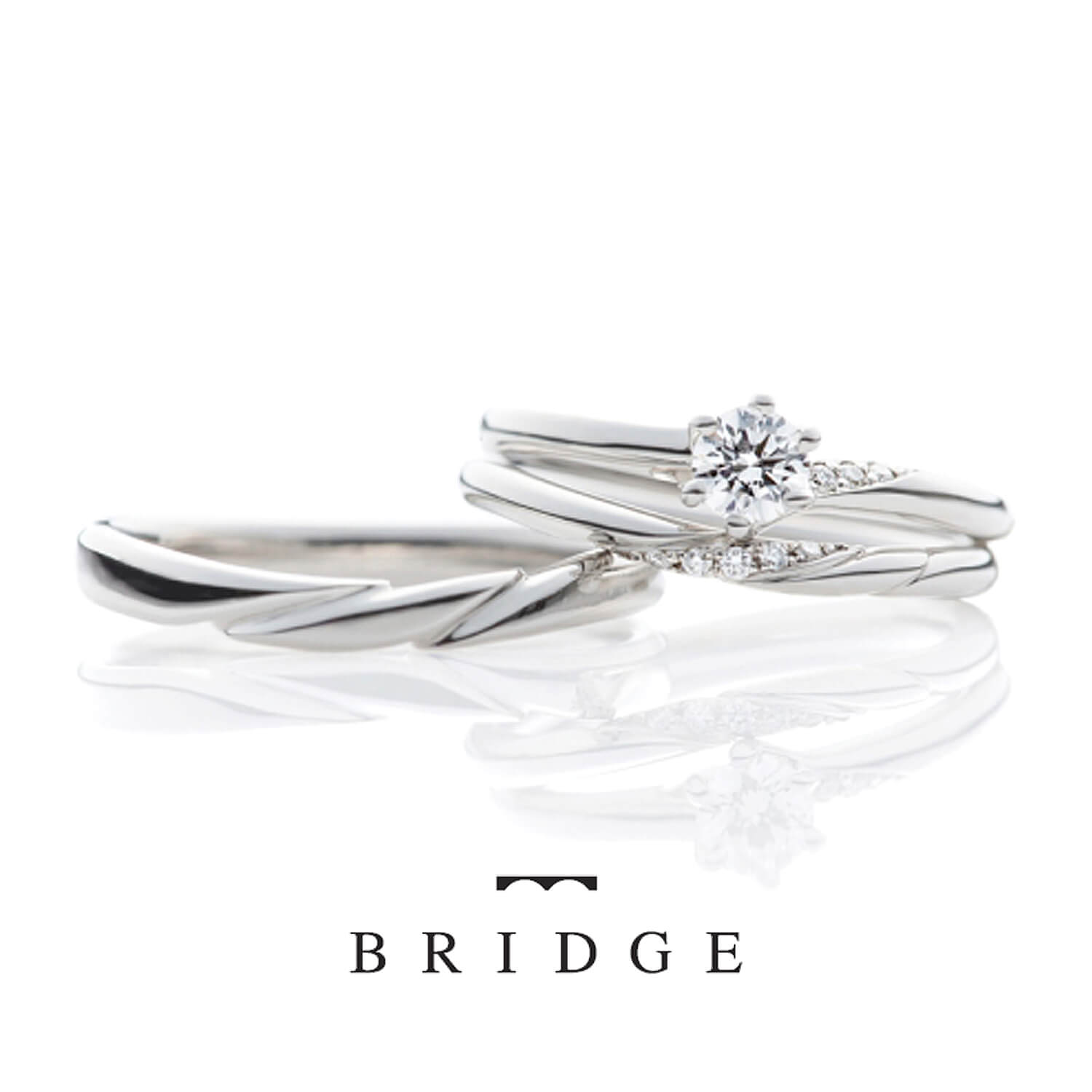 BRIDGEブリッジの婚約指輪と結婚指輪Cheerfulゆきどけ