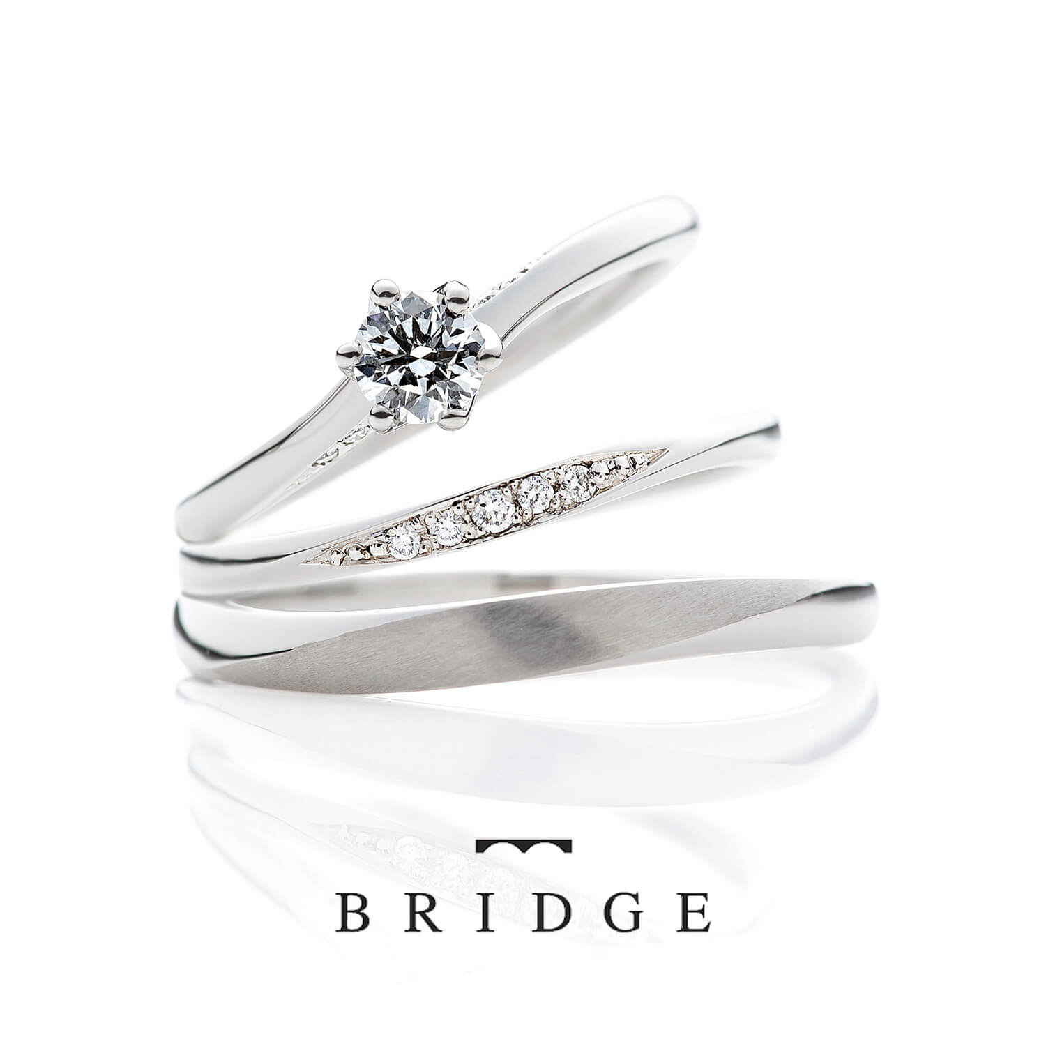 BRIDGEブリッジの婚約指輪と結婚指輪Voyage未来への船出