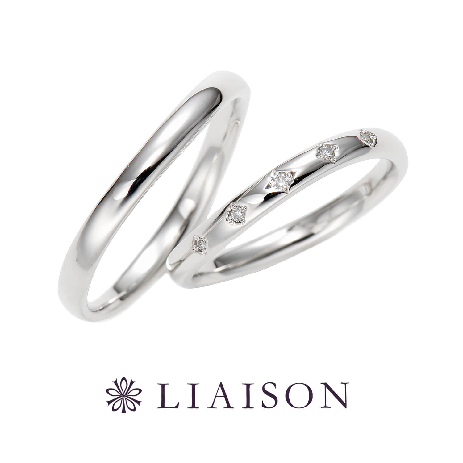 LIAISONリエゾンの結婚指輪LS001020とLS002000
