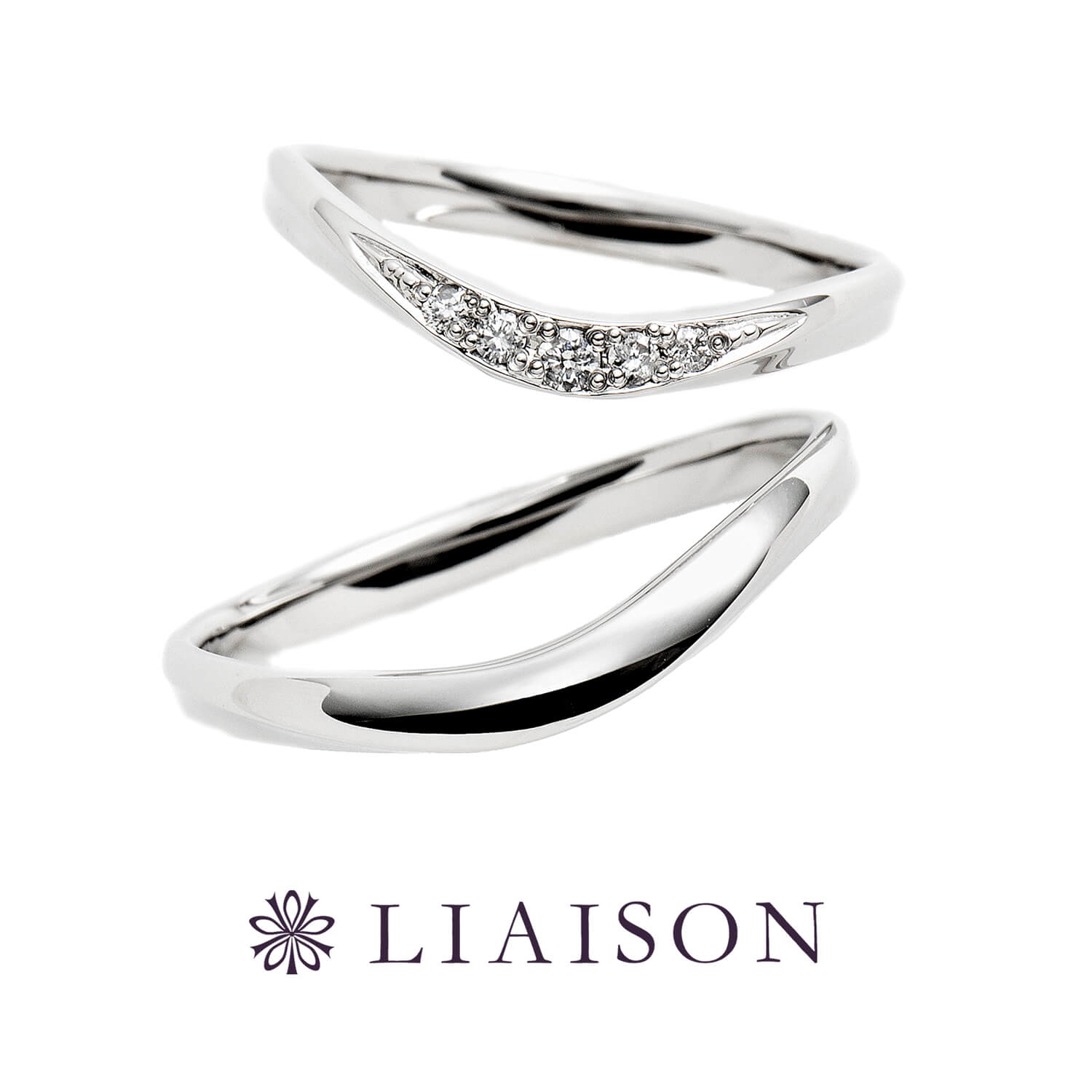 LIAISONリエゾンの結婚指輪LS015020とLS016000