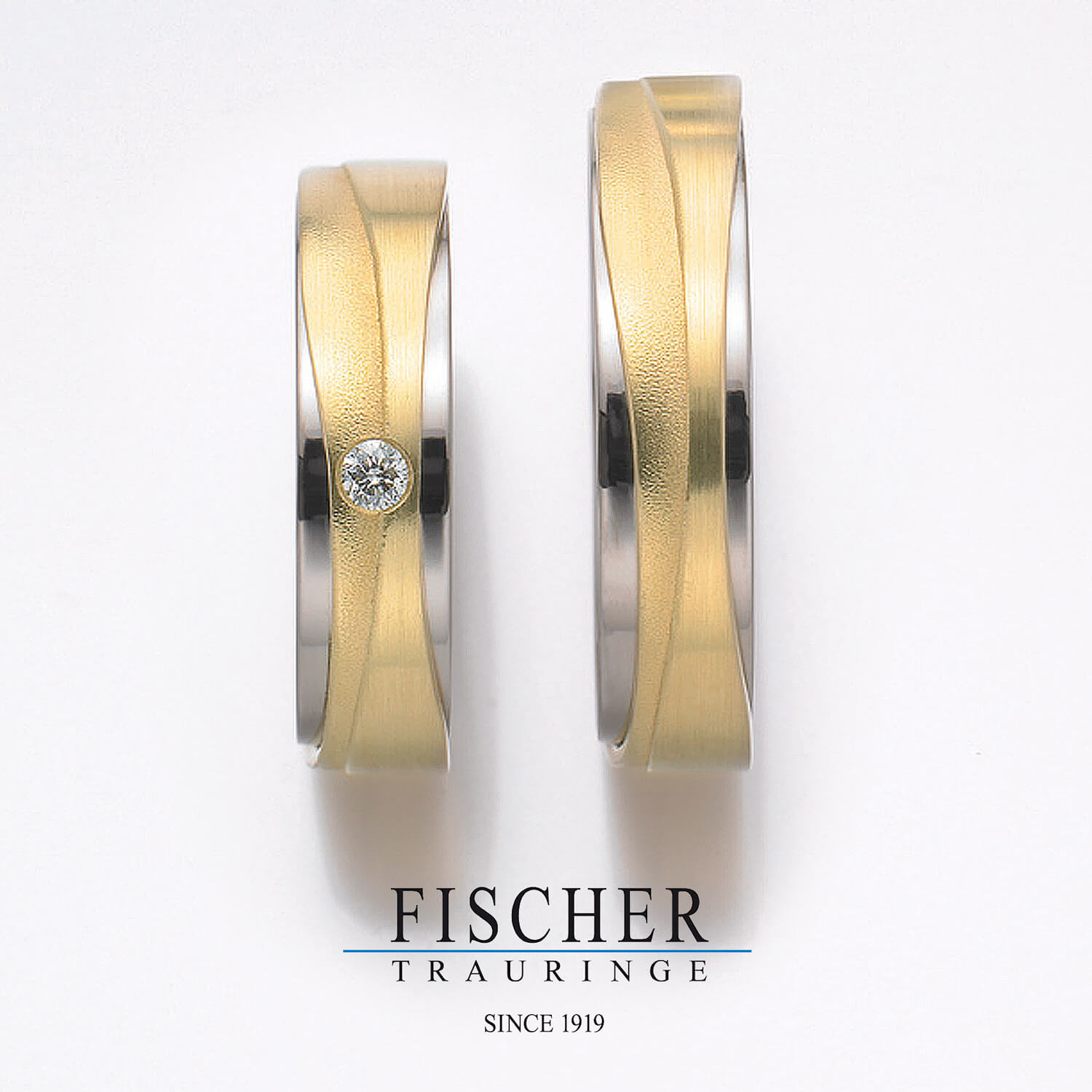FISCHERフィッシャーの結婚指輪でWeddingRingウェディングリング9750253-050と9650253-050