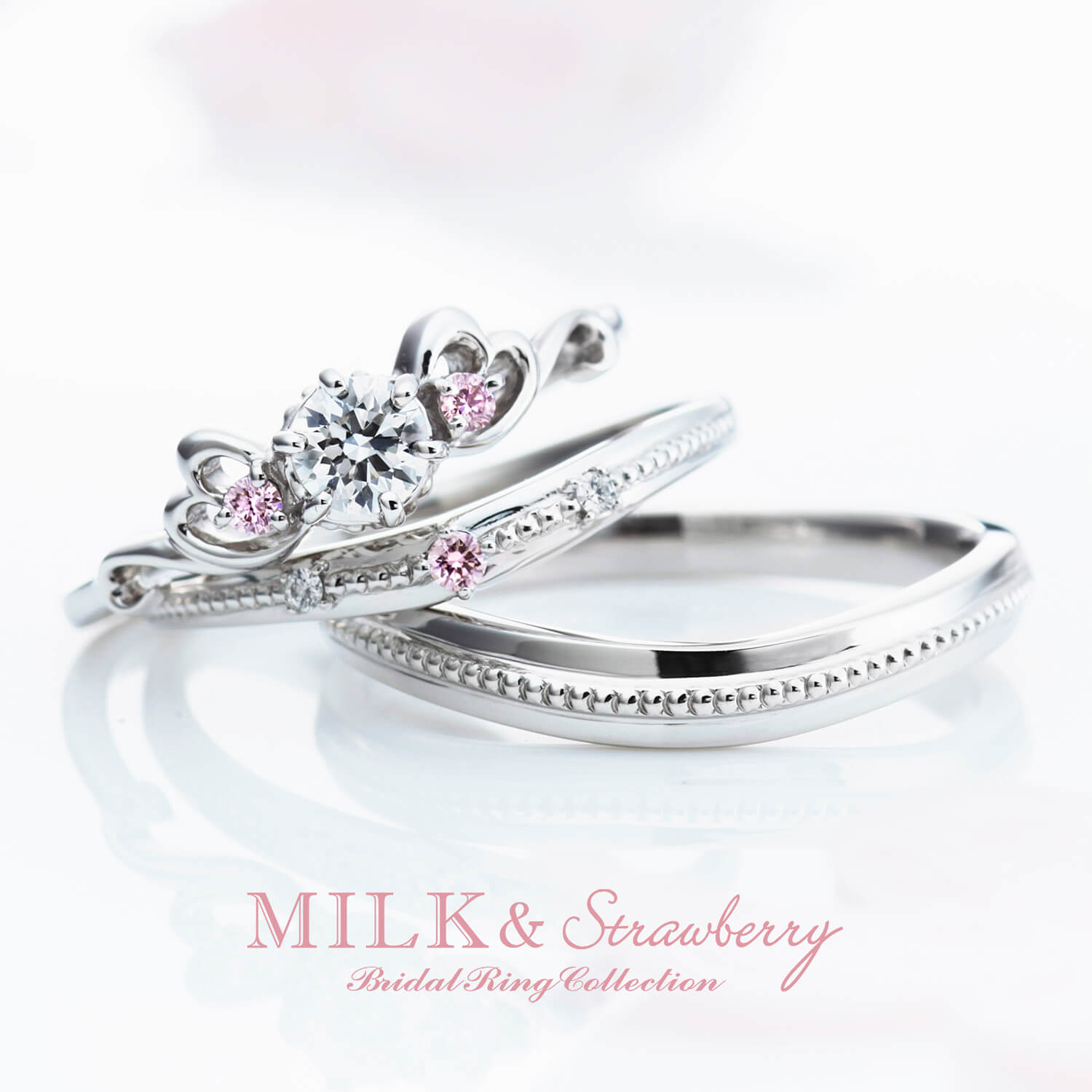 MILK＆Strawberryミルク＆ストロベリーの婚約指輪と結婚指輪LATRINITEラトリニーテ