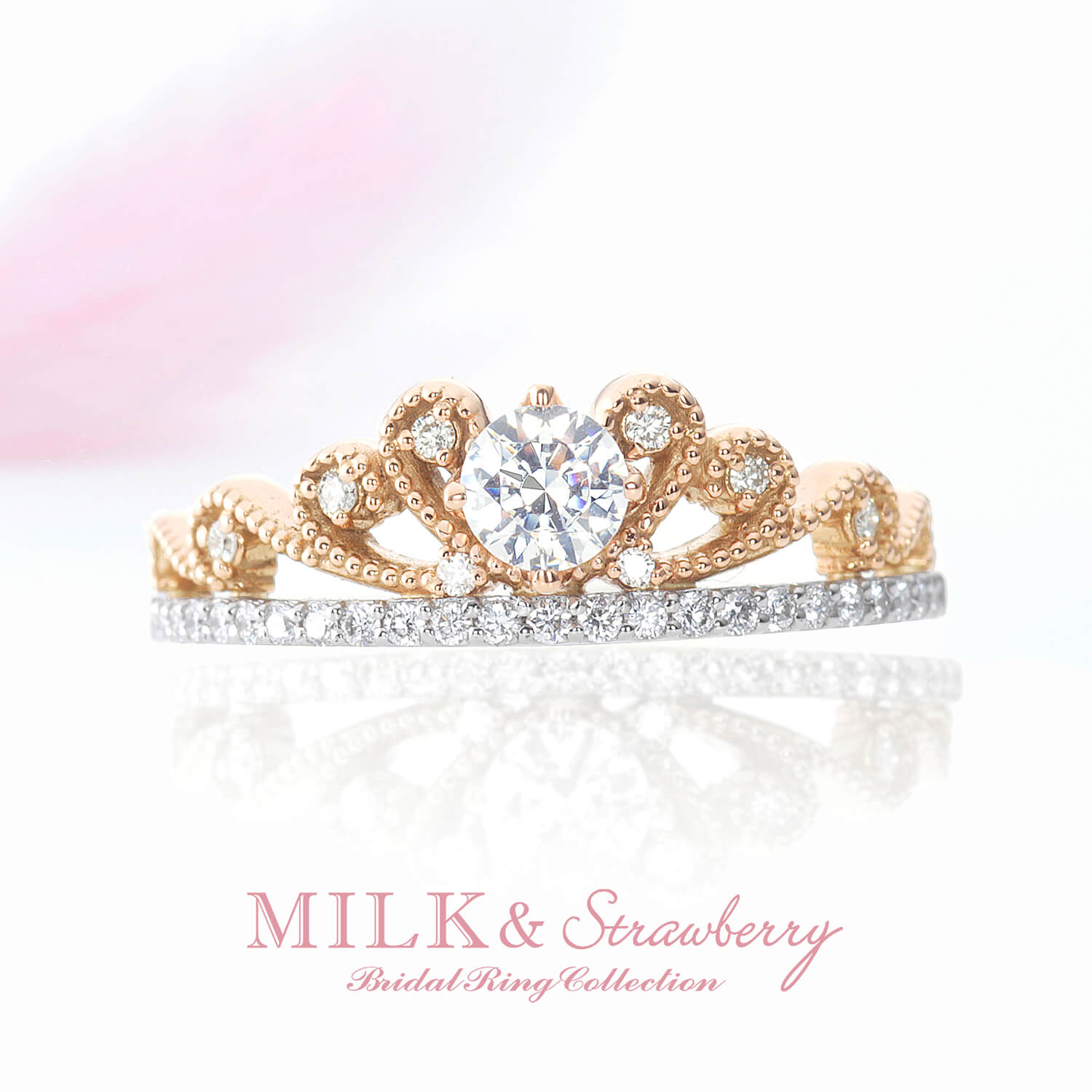 MILK＆Strawberryミルク＆ストロベリーの婚約指輪SARAHサラ