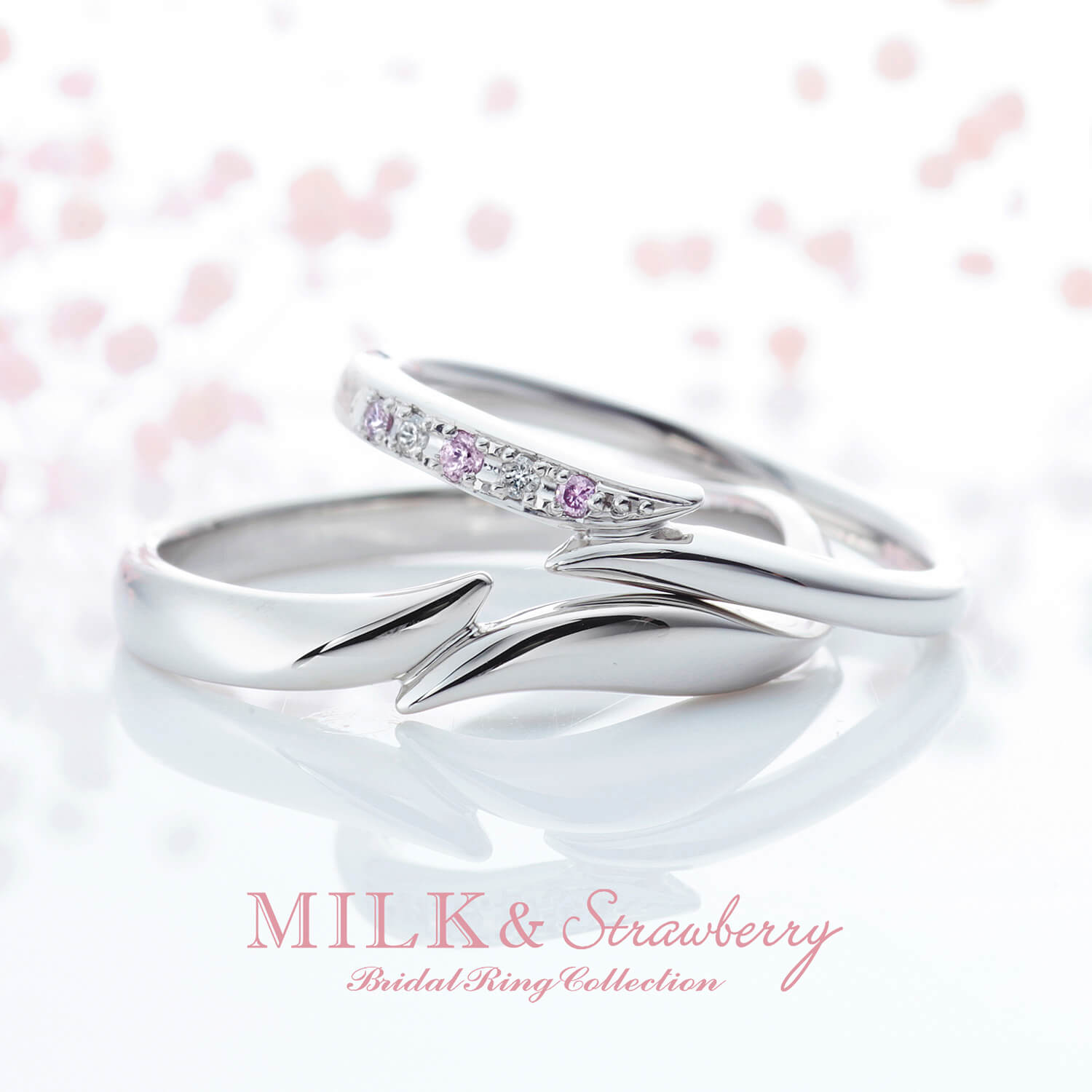 MILK＆Strawberryミルク＆ストロベリーの結婚指輪TOUSLESJOURSトゥレジュール