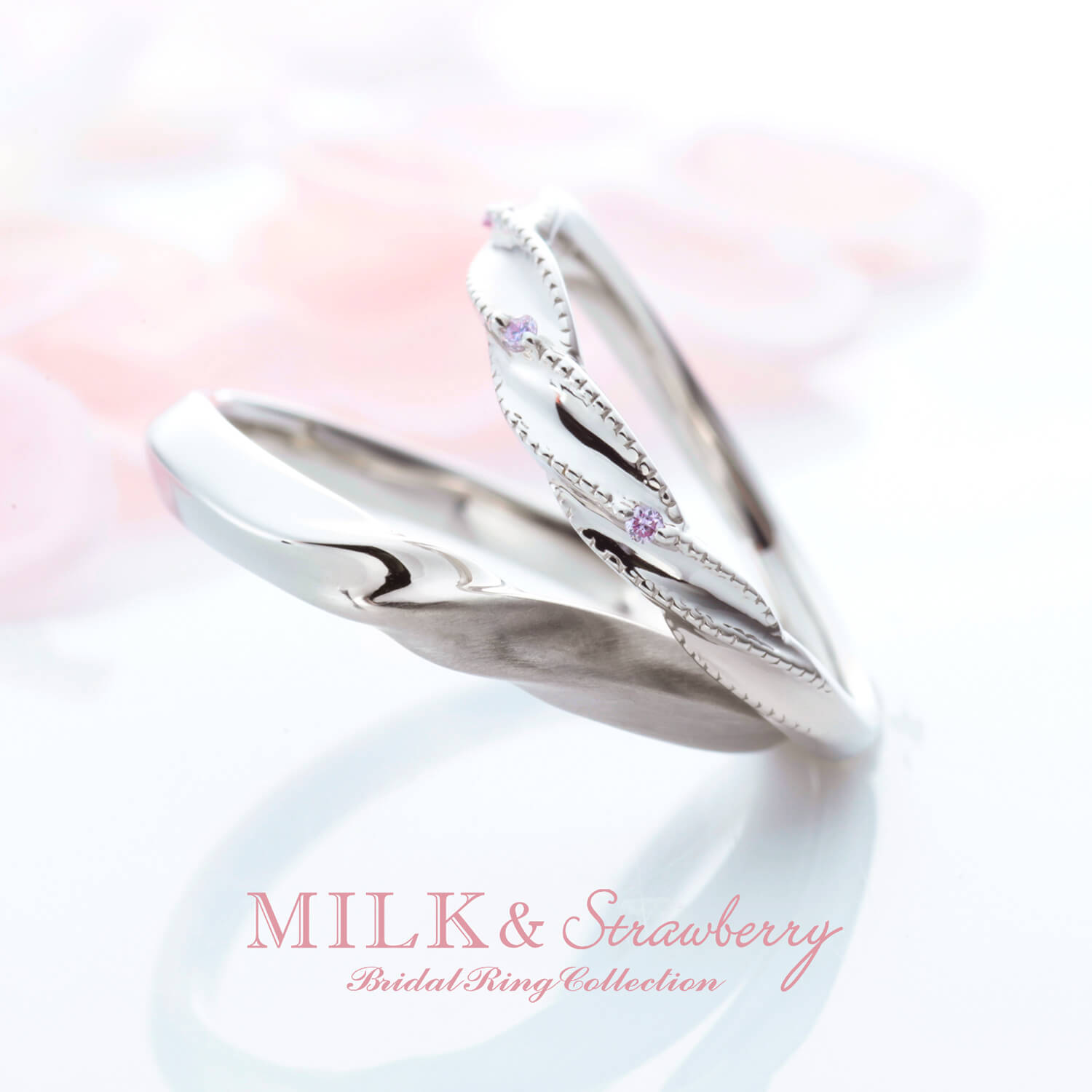 MILK&Strawberryミルク&ストロベリーの結婚指輪UNETRESSEアントレッセ