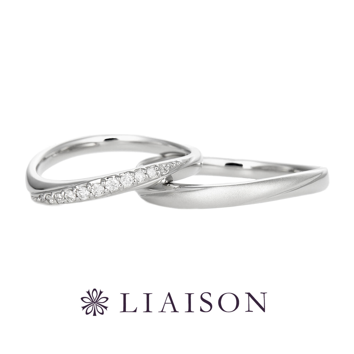 LIAISONリエゾンの結婚指輪LS007020とLS00800H