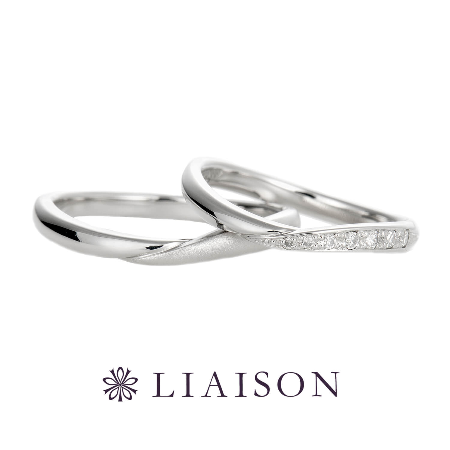 LIAISONリエゾンの結婚指輪LS009020とLS01000H