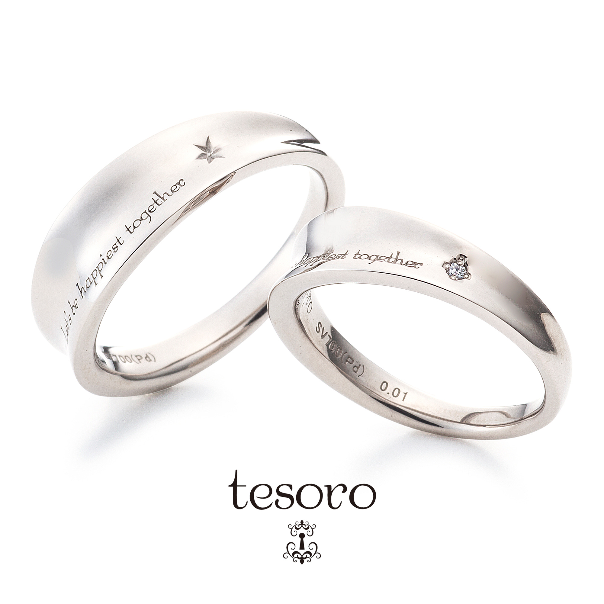 【 結婚指輪 】 TE015D00 / TE016000