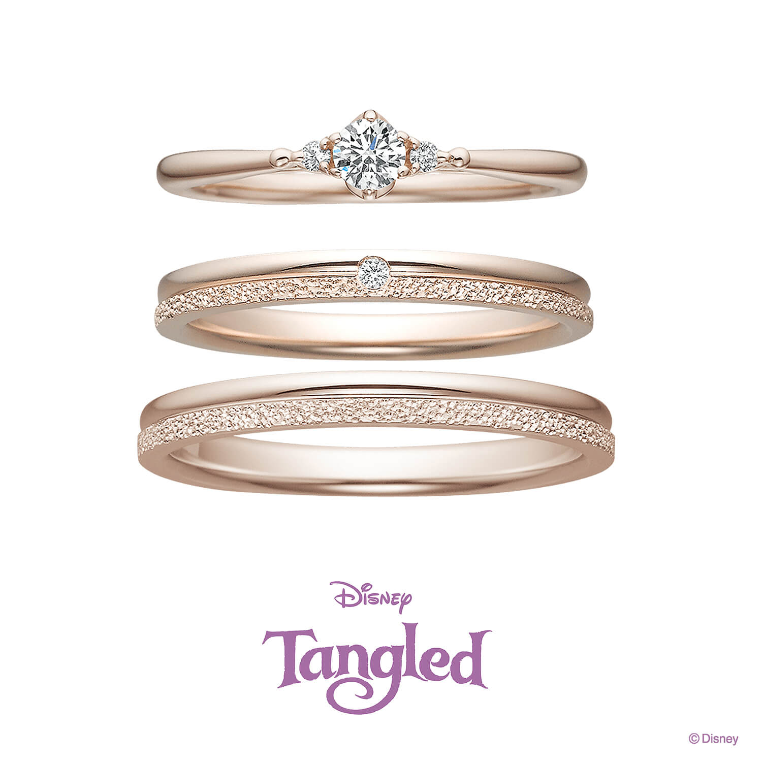 Disneyラプンツェルディズニーラプンツェルの婚約指輪と結婚指輪OneWishひとつの願い