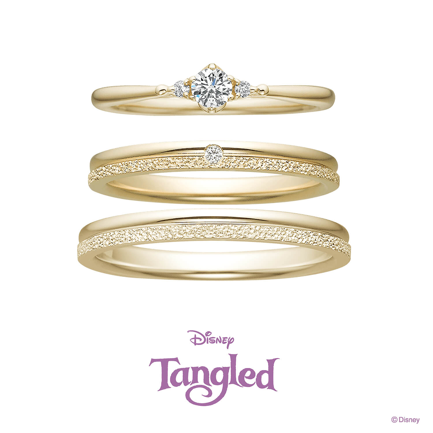 Disneyラプンツェルディズニーラプンツェルの婚約指輪と結婚指輪OneWishひとつの願い