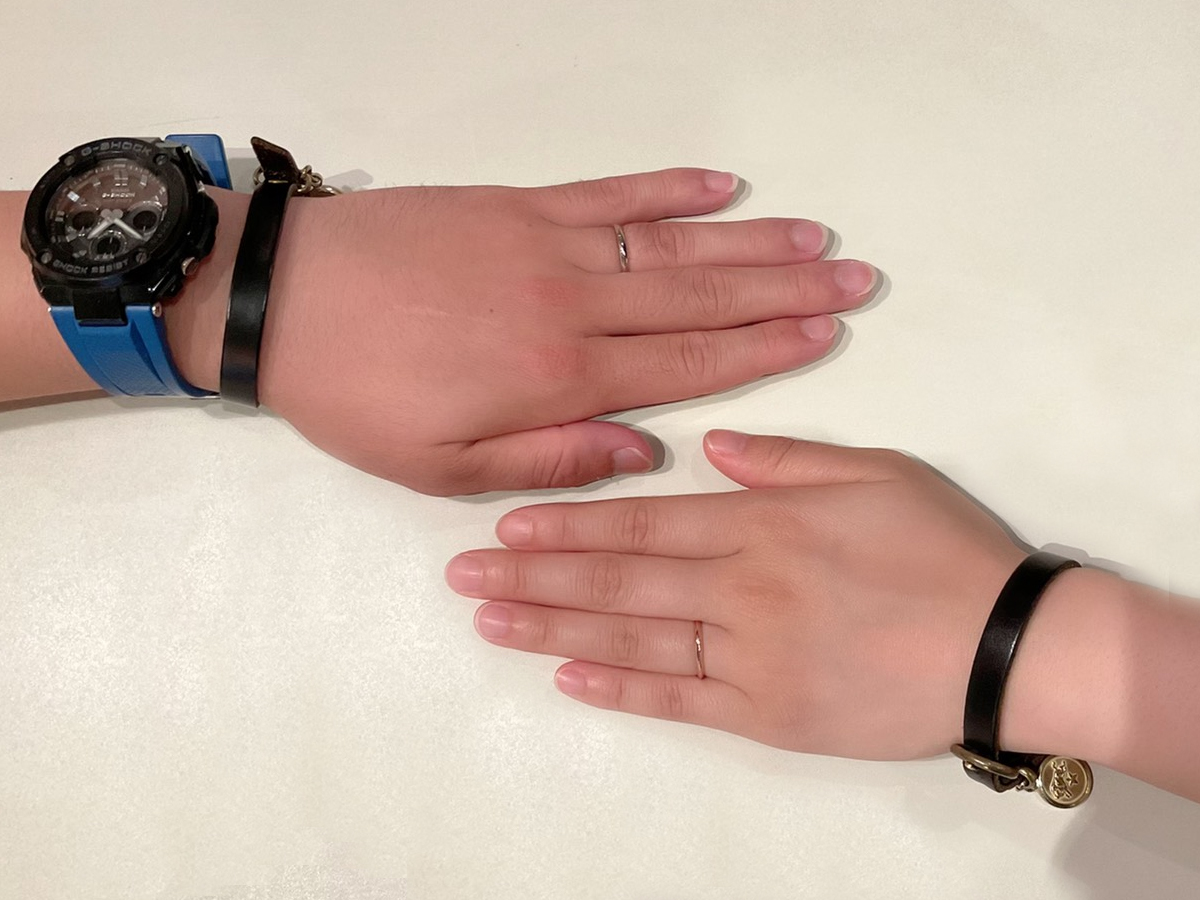 ヴァニラ福山本店で結婚指輪をご購入いただいた様とM様