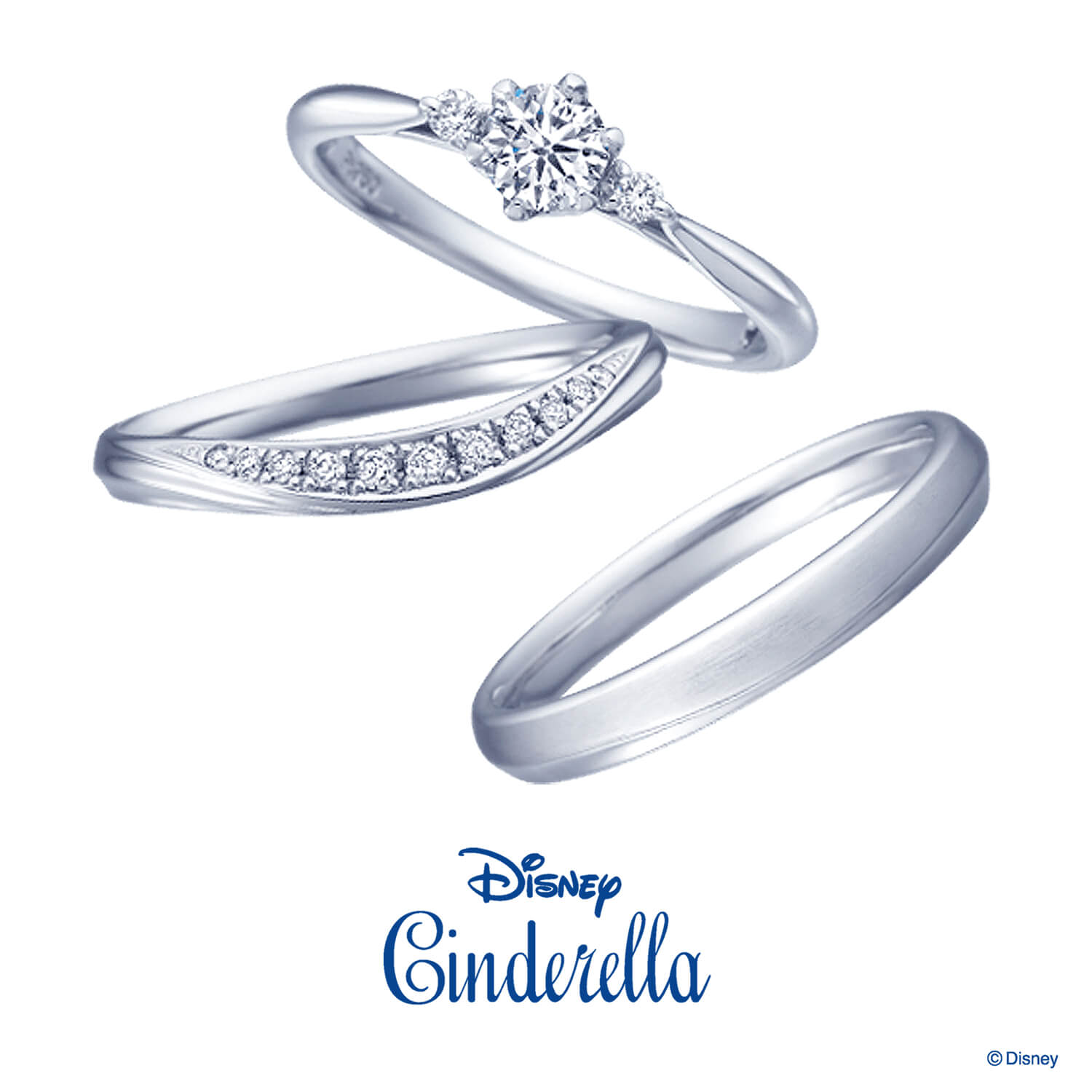 Disneyシンデレラディズニーシンデレラの婚約指輪と結婚指輪You'remyPrincessユーアーマイプリンセス