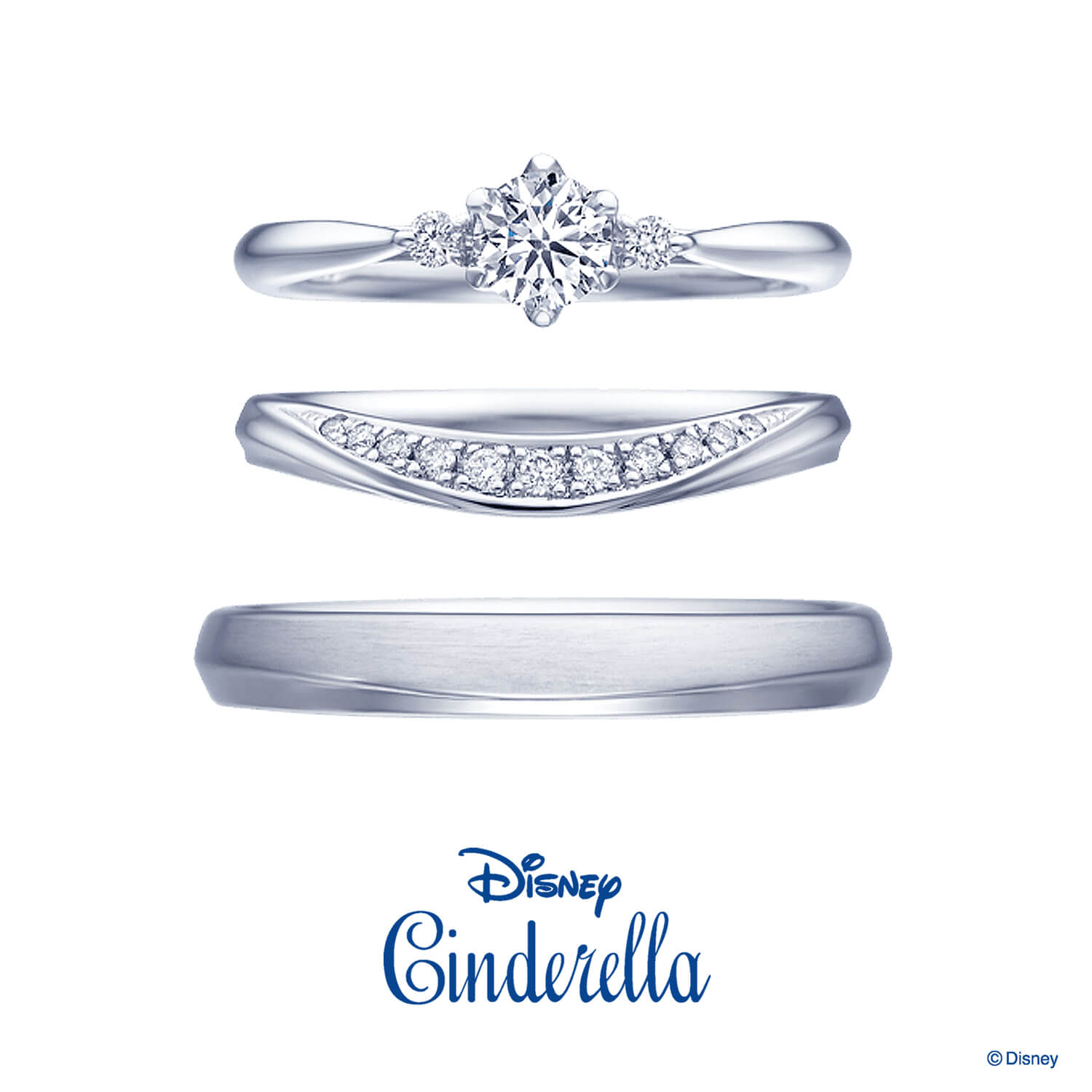 Disneyシンデレラディズニーシンデレラの婚約指輪と結婚指輪You'remyPrincessユーアーマイプリンセス