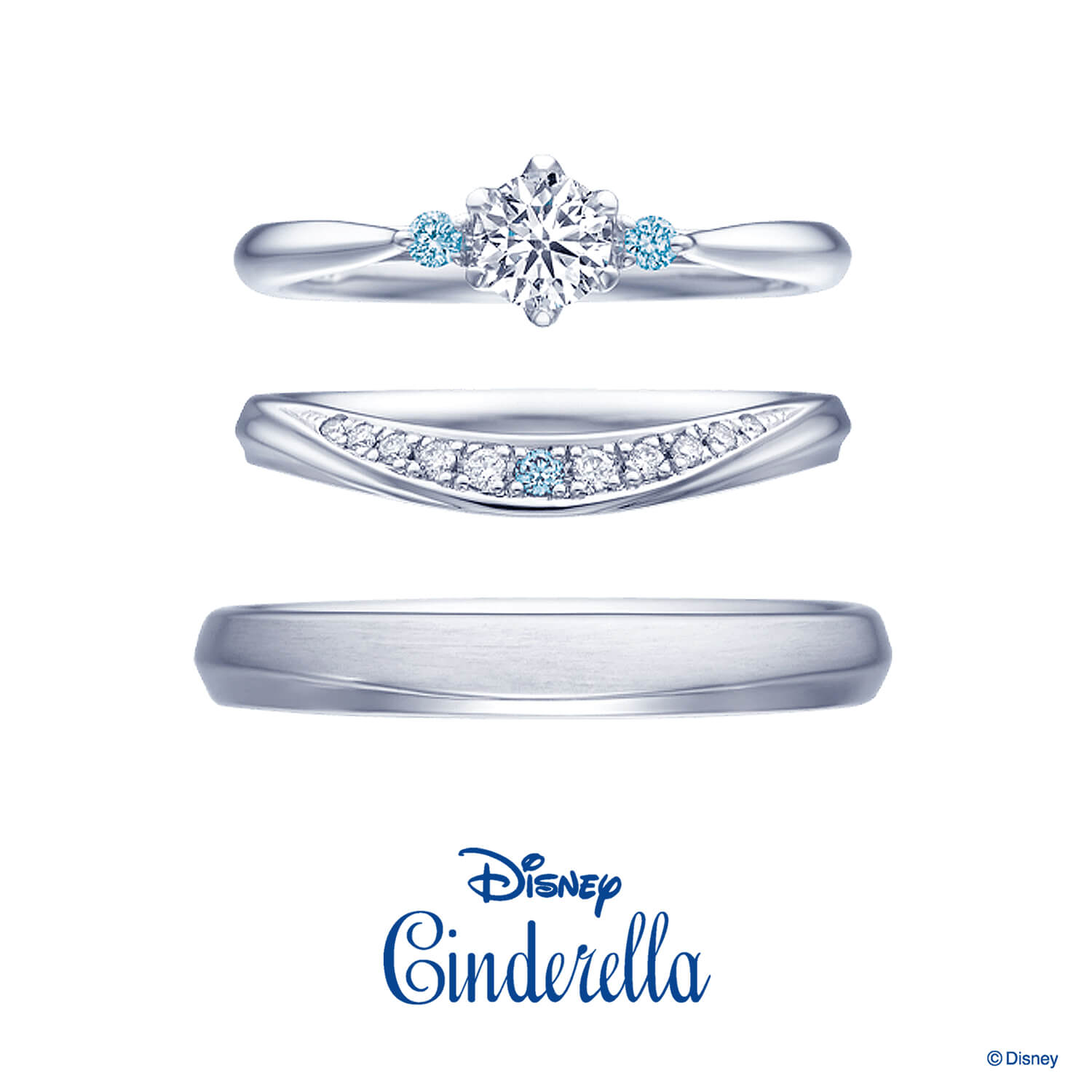 Disneyシンデレラディズニーシンデレラの婚約指輪と結婚指輪You'remyPrincessユーアーマイプリンセス