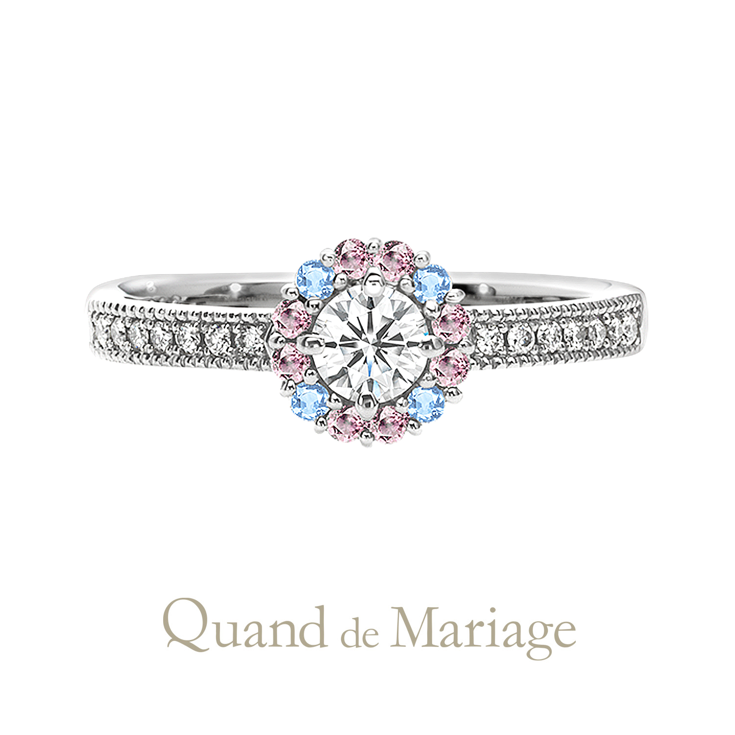 QuanddeMariageのクワンドゥマリアージュの婚約指輪でEngagementringでエンゲージリングのAuSoleilのオソレイユ