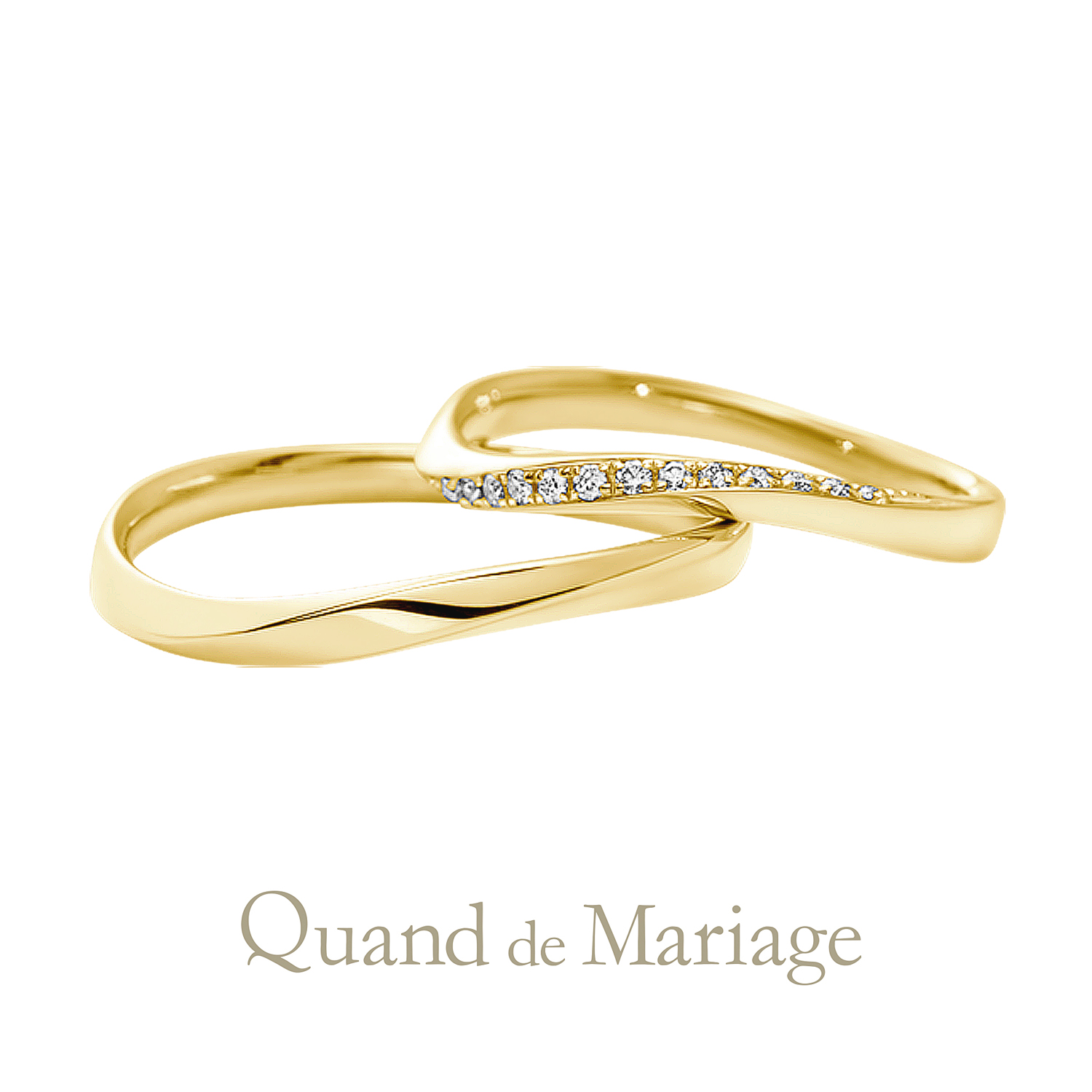 QuanddeMariageのクワンドゥマリアージュの結婚指輪でMarriageringでマリッジリングのFoulardのフラール