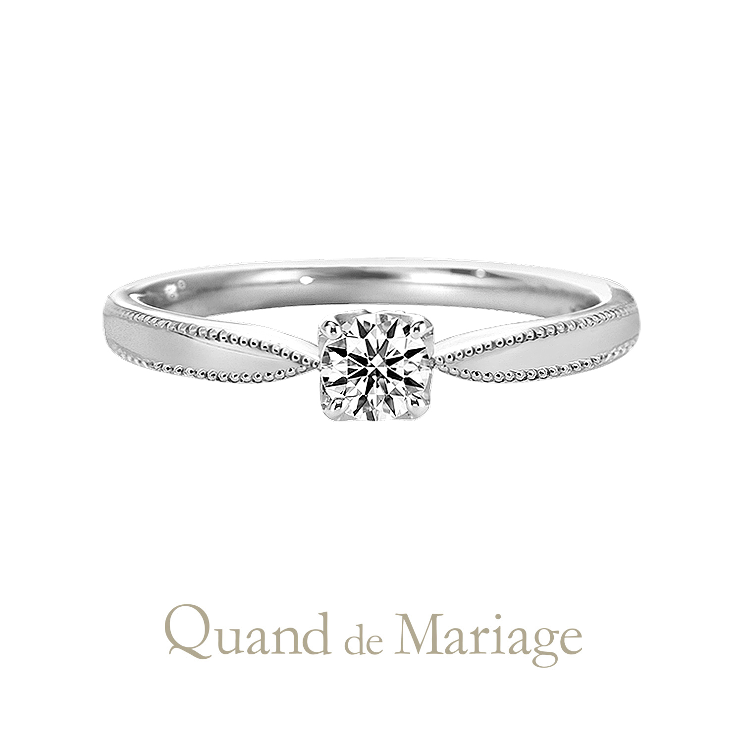 QuanddeMariageのクワンドゥマリアージュの婚約指輪でEngagementringでエンゲージリングのLatacheのラタシェ