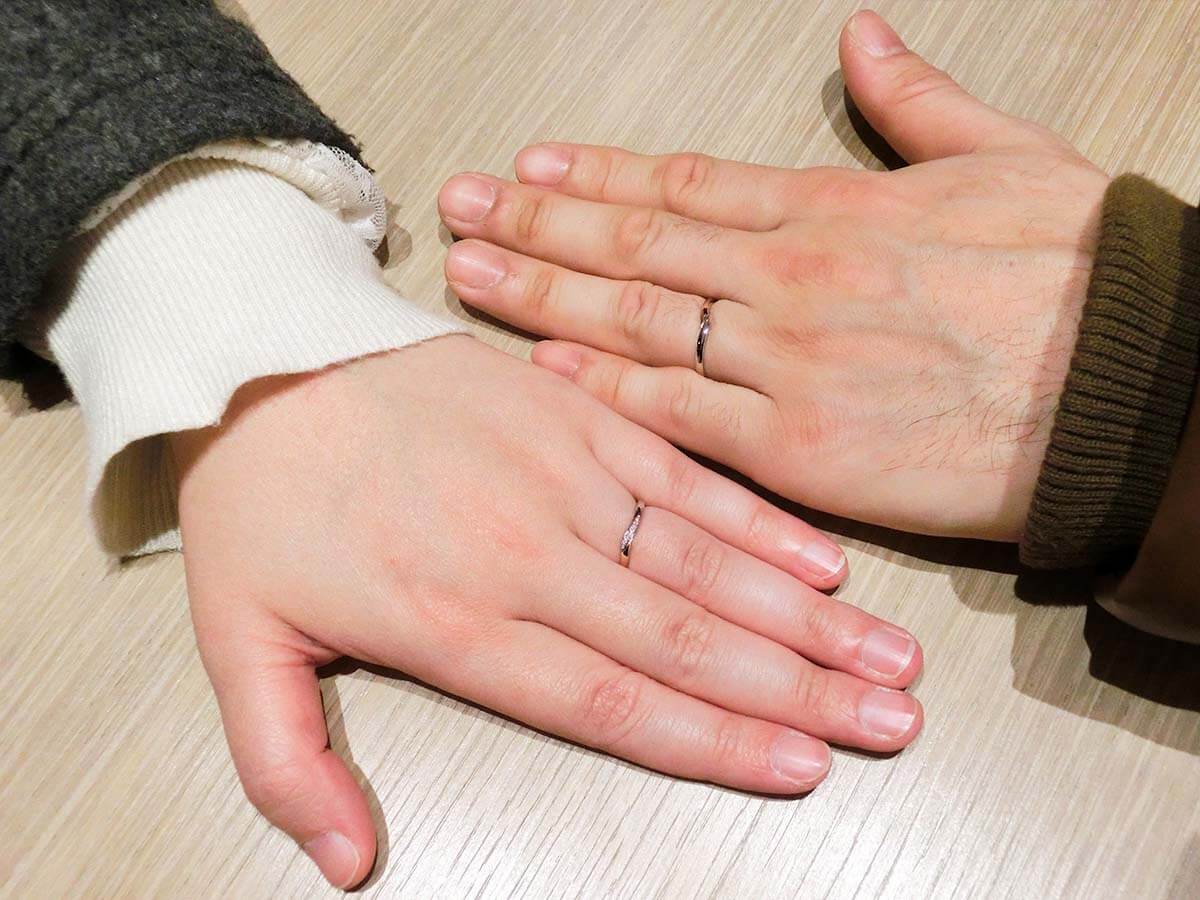 山口県防府市在住のお客様Y様M様の結婚指輪