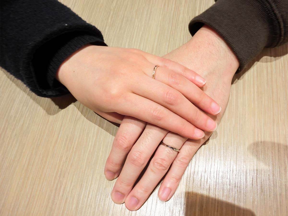 広島市在住のお客様S様C様の結婚指輪