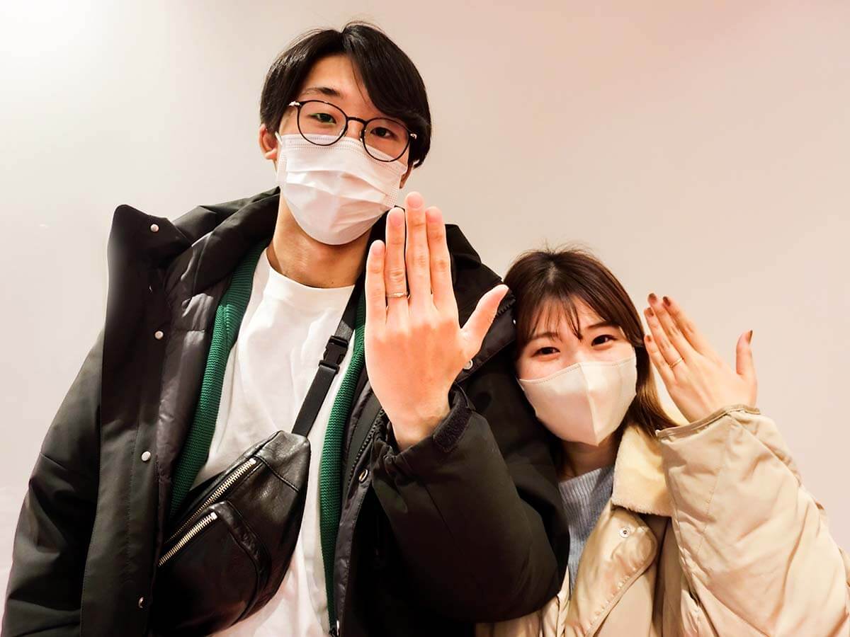 広島市在住のお客様S様H様の結婚指輪