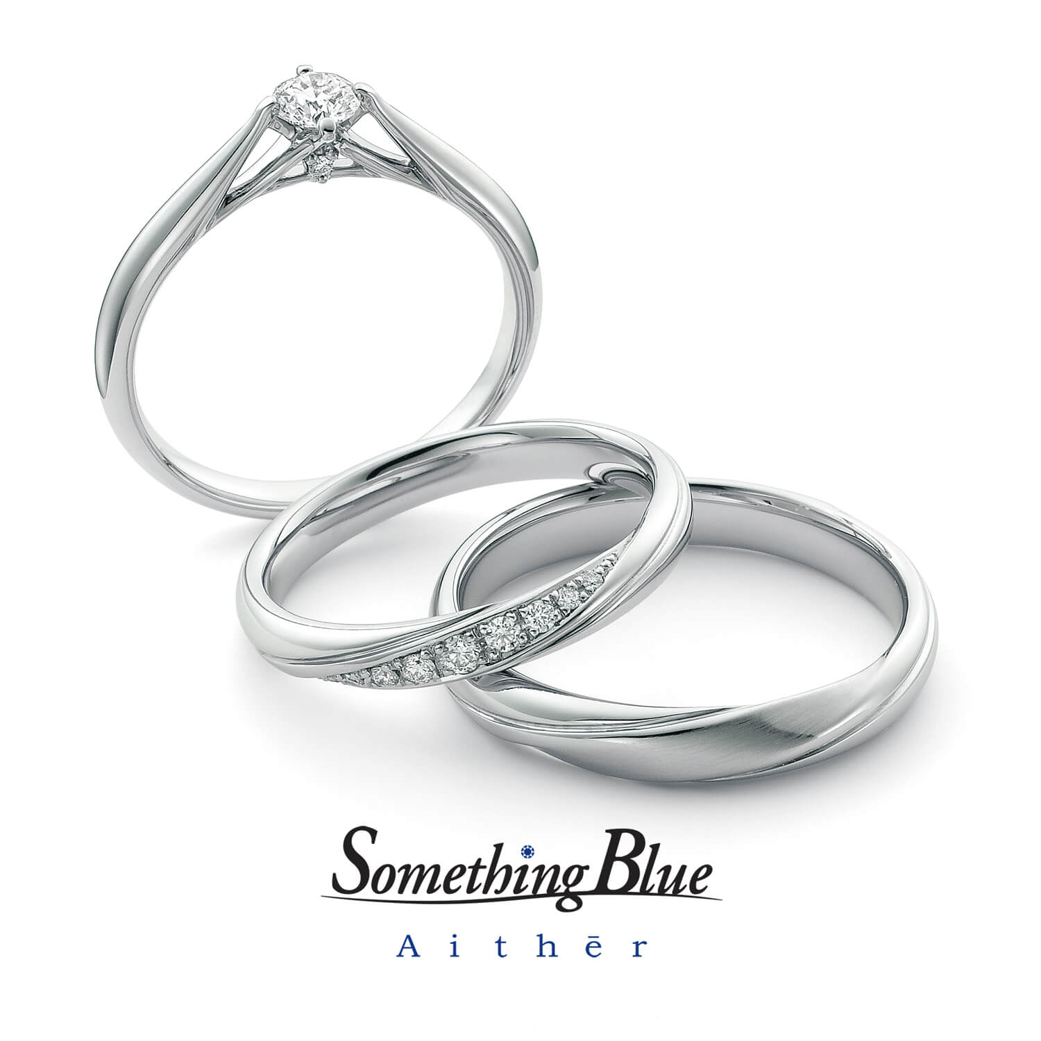SomethingBlueAithērサムシングブルーアイテールの婚約指輪と結婚指輪Blessブレス