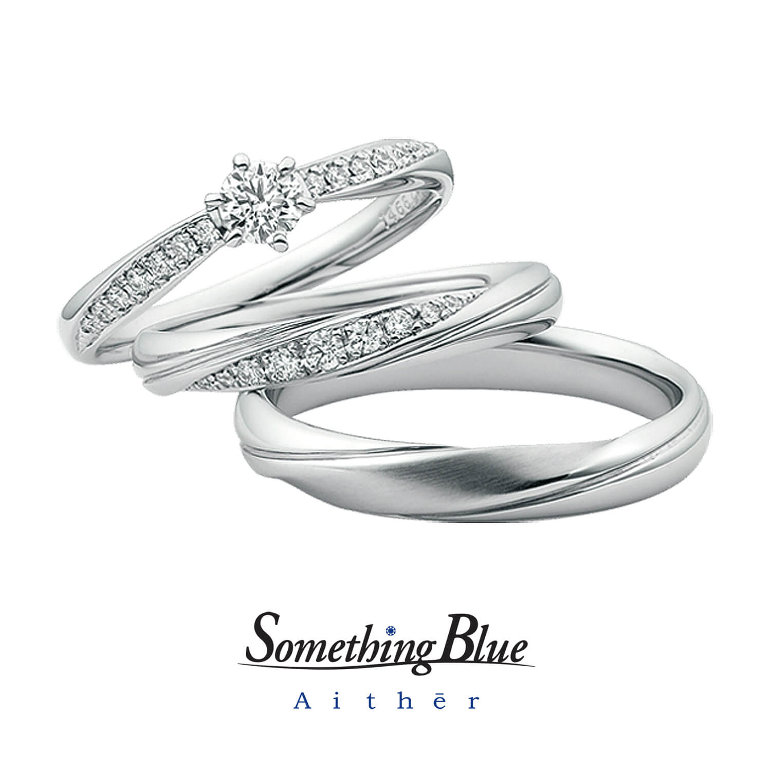 SomethingBlueAithērサムシングブルーアイテールの婚約指輪と結婚指輪Blessブレス