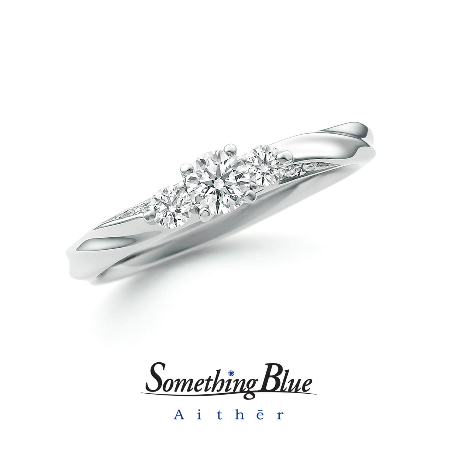 SomethingBlueAithērサムシングブルーアイテールの婚約指輪Featherフェザー