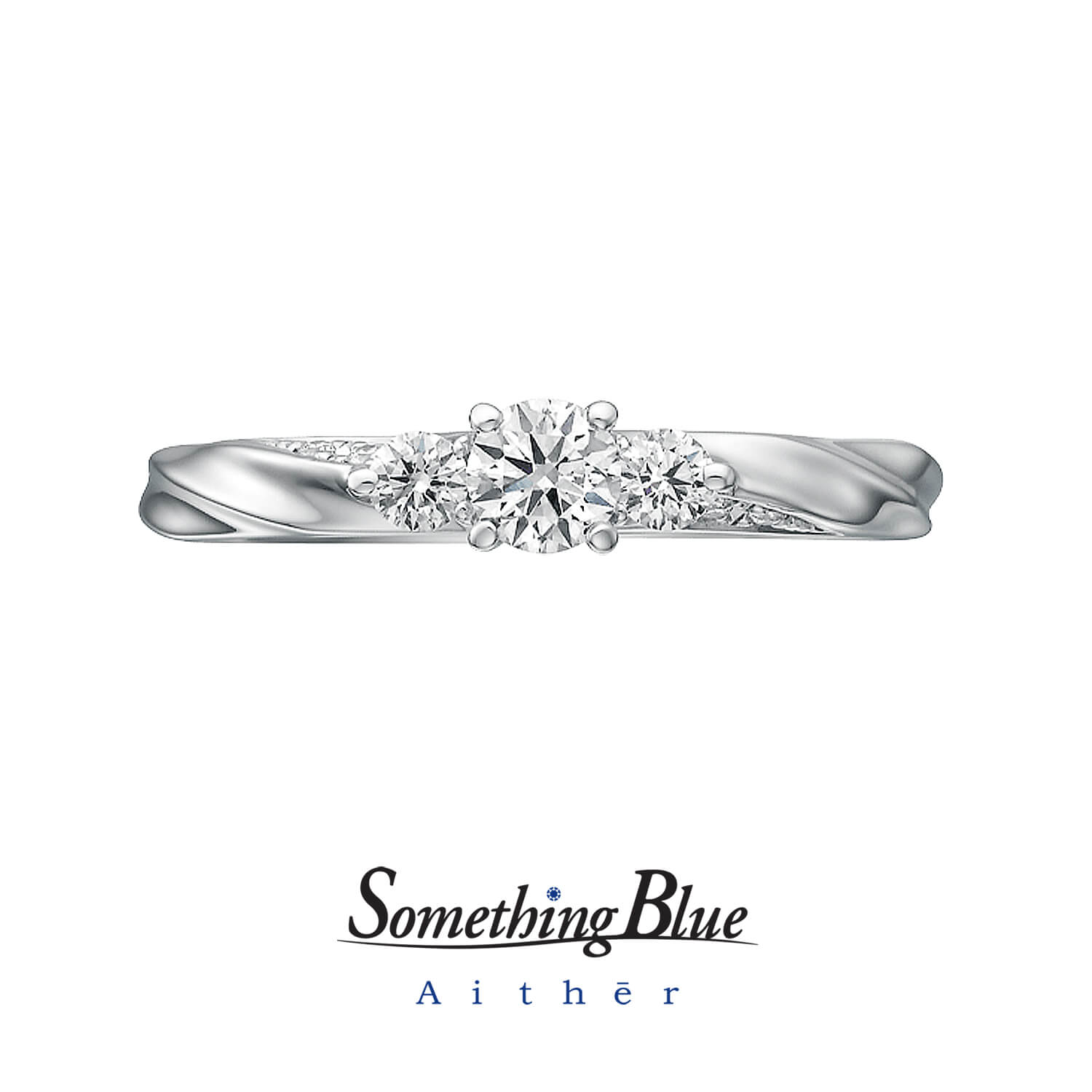 SomethingBlueAithērサムシングブルーアイテールの婚約指輪Featherフェザー