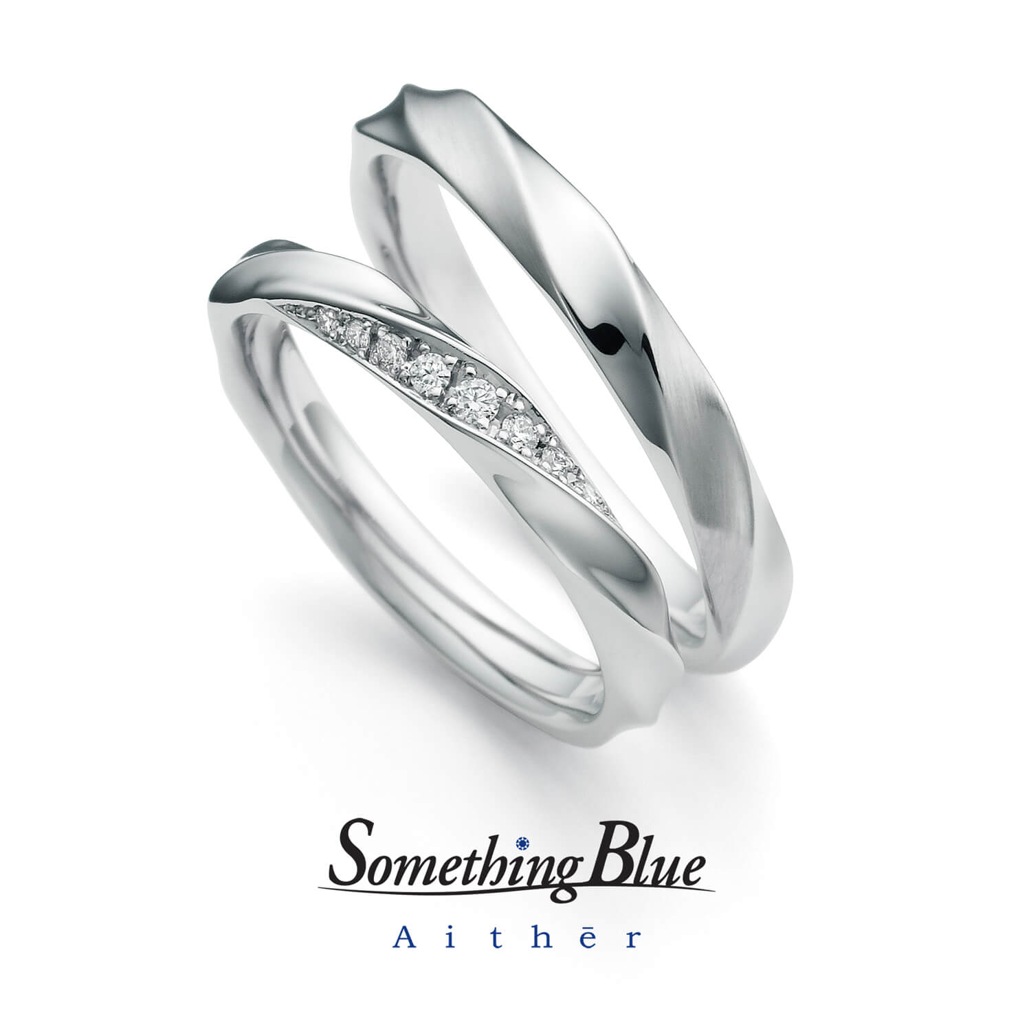SomethingBlueAithērサムシングブルーアイテールの結婚指輪Featherフェザー
