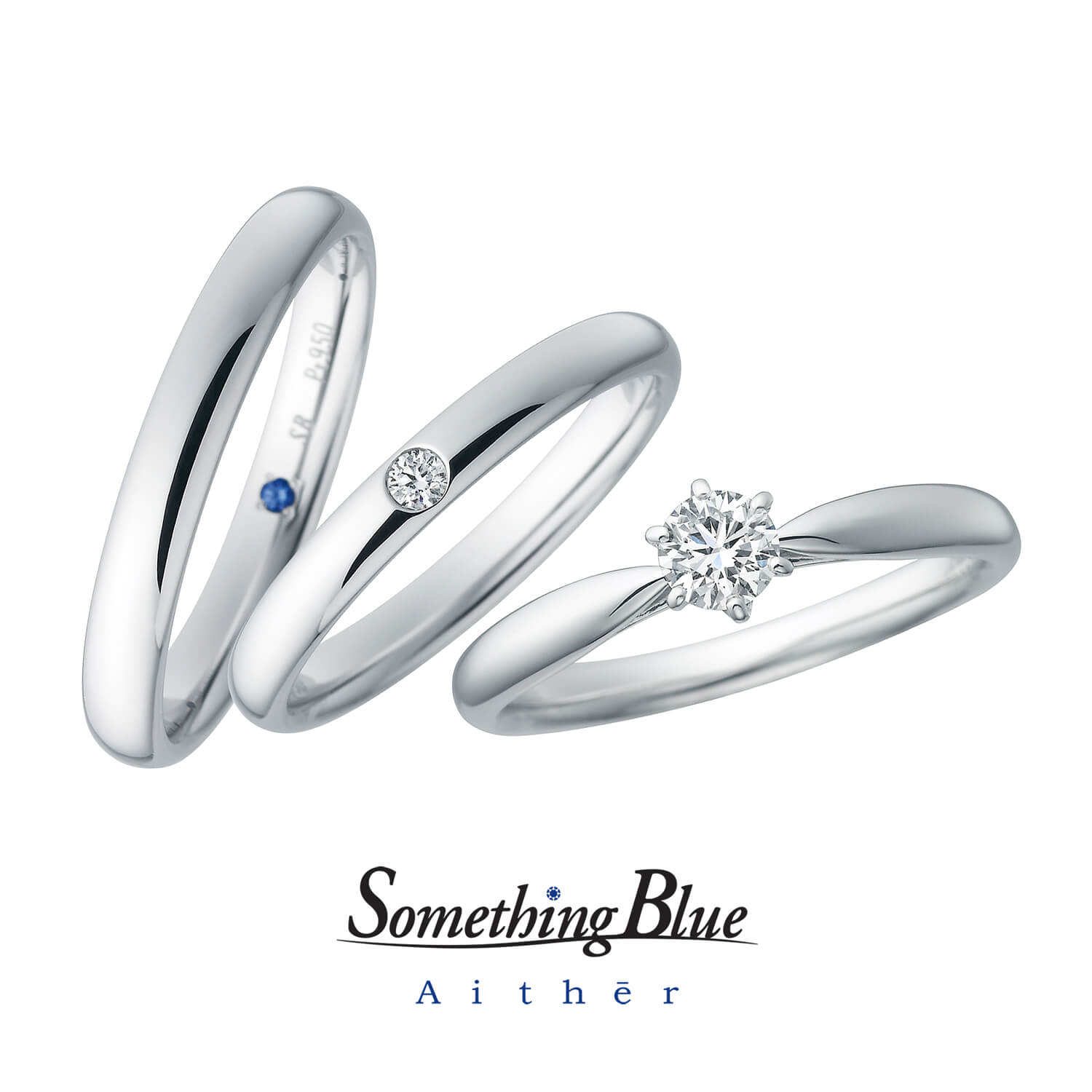 SomethingBlueAithērサムシングブルーアイテールの婚約指輪と結婚指輪Hopefulホープフル