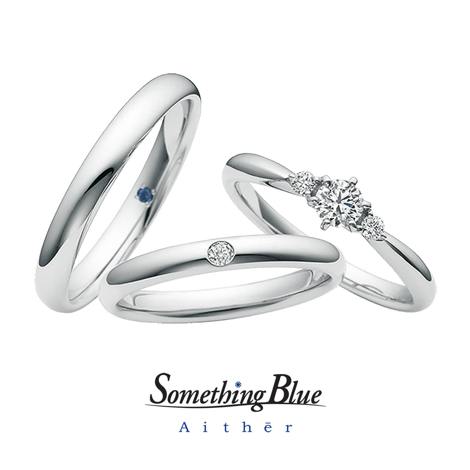 SomethingBlueAithērサムシングブルーアイテールの婚約指輪と結婚指輪Hopefulホープフル