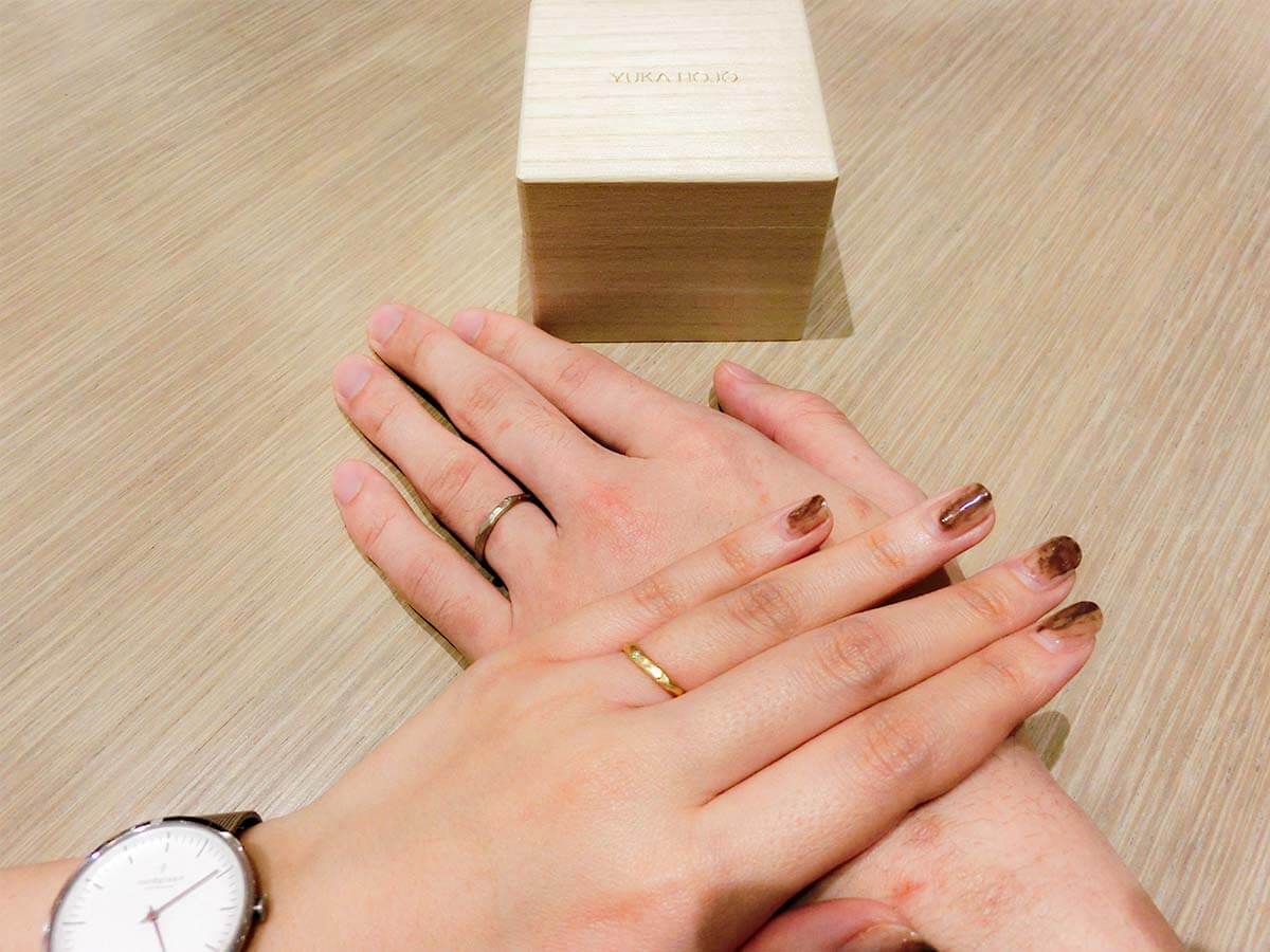 広島市在住のお客様S様H様の結婚指輪
