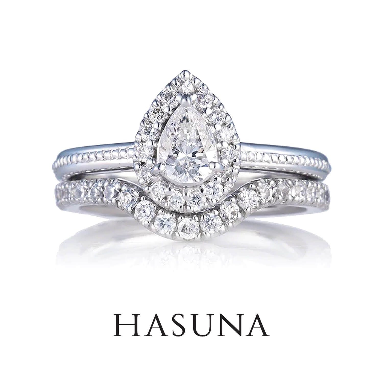 HASUNAハスナの婚約指輪と結婚指輪ER03とMR19