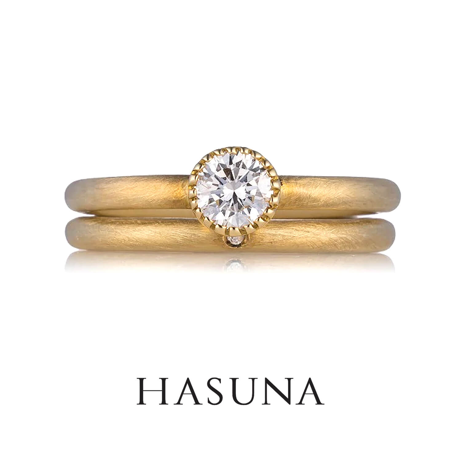 HASUNAハスナの婚約指輪と結婚指輪ER07とMR15