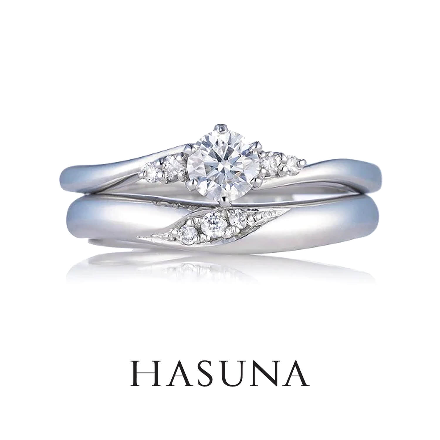 HASUNAハスナの婚約指輪と結婚指輪ER09とMR10
