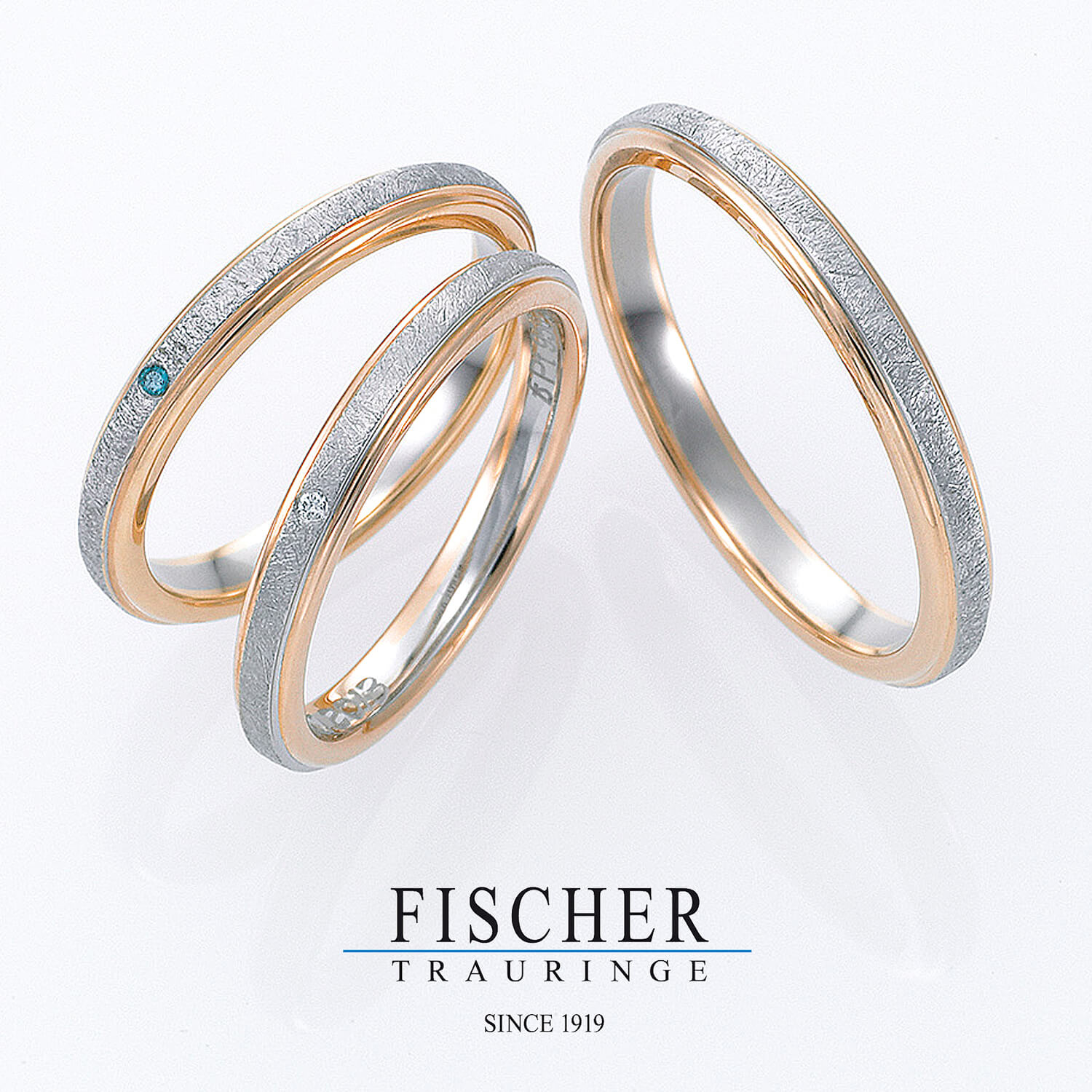 FISCHERフィッシャーの結婚指輪でWeddingRingウェディングリング9750067-030Nと9650067-030