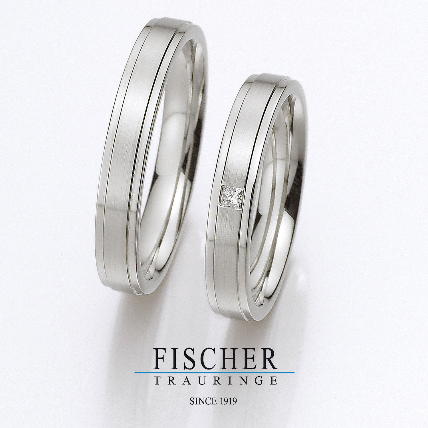 FISCHERフィッシャーの結婚指輪でWeddingRingウェディングリング9750152-035と9650152-040