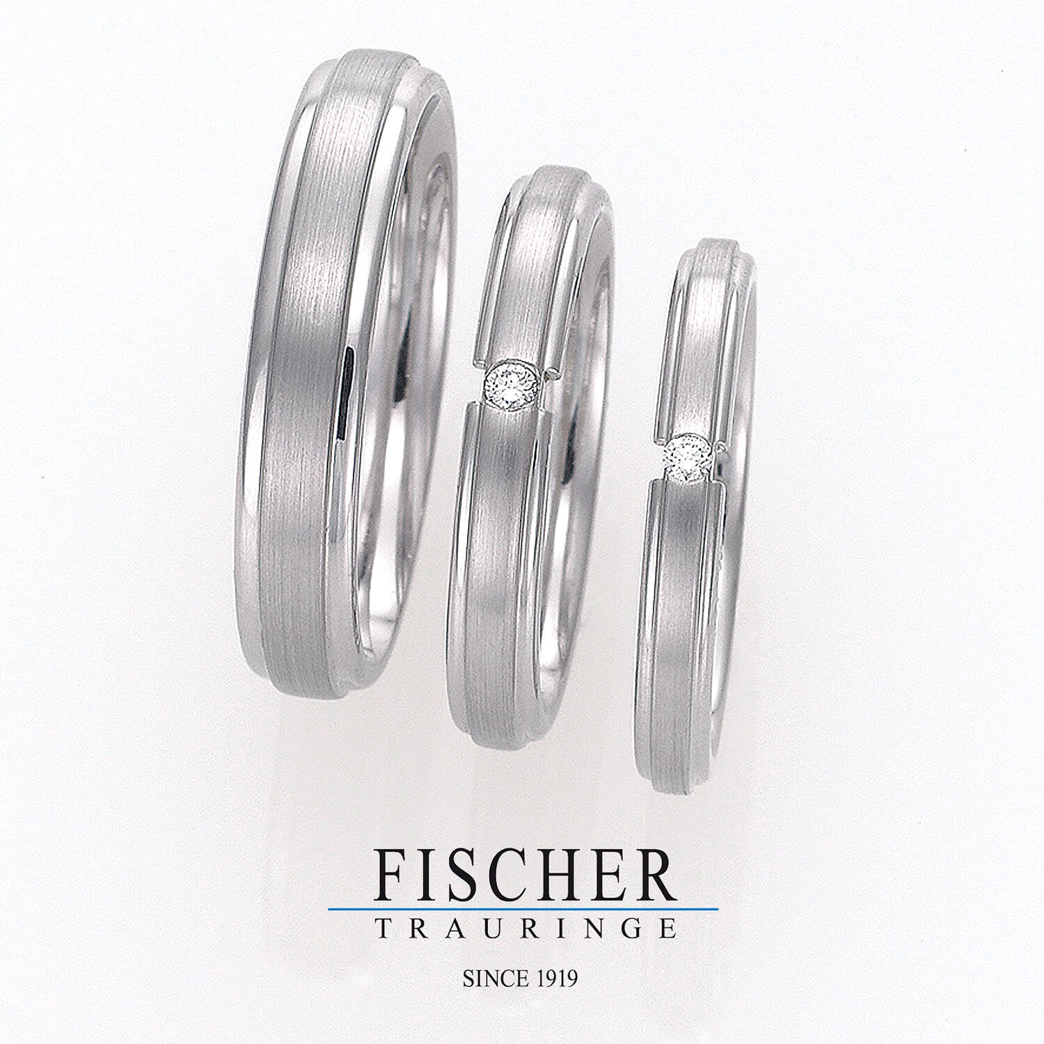 FISCHERフィッシャーの結婚指輪でWeddingRingウェディングリング9750230-030と9650230-040