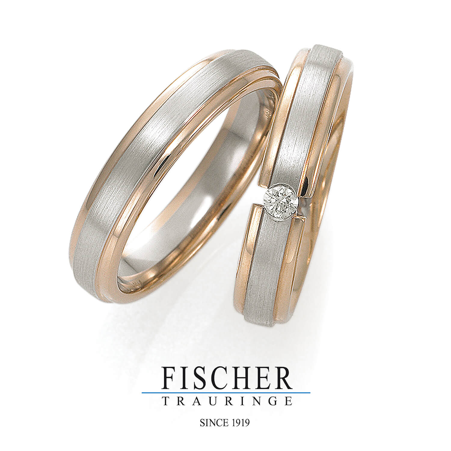 FISCHERフィッシャーの結婚指輪でWeddingRingウェディングリング9750230-040と9650230-040