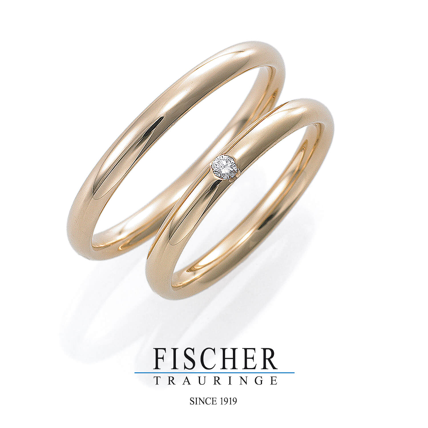 FISCHERフィッシャーの結婚指輪でWeddingRingウェディングリング9750242-025と9650242-025