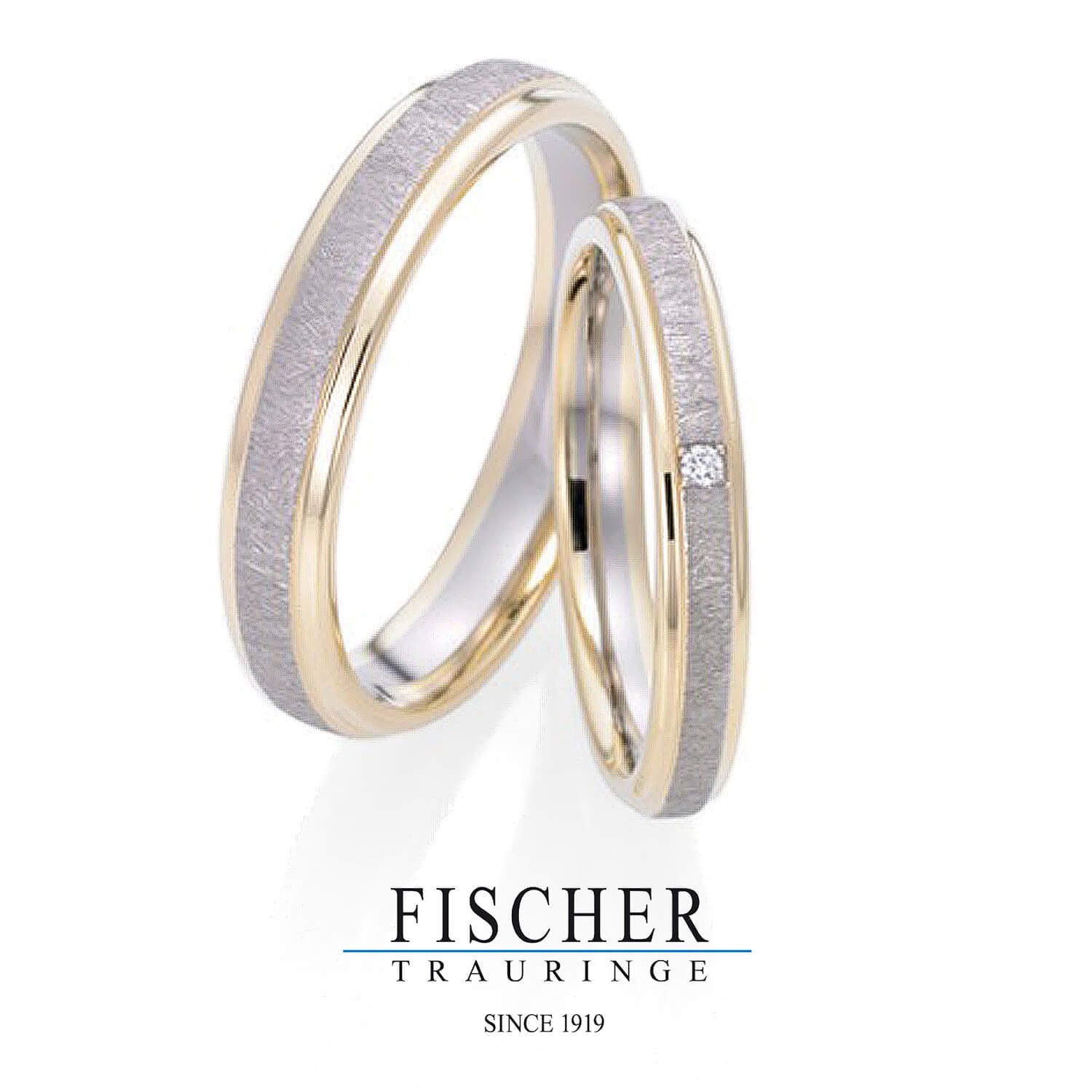 FISCHERフィッシャーの結婚指輪でWeddingRingウェディングリング9750276-030Nと9650067-030