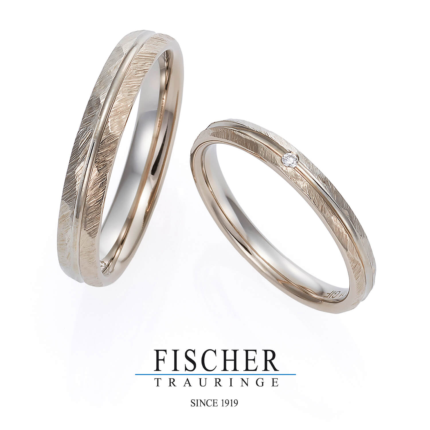 FISCHERフィッシャーの結婚指輪でWeddingRingウェディングリング9750370-025と9650370-030