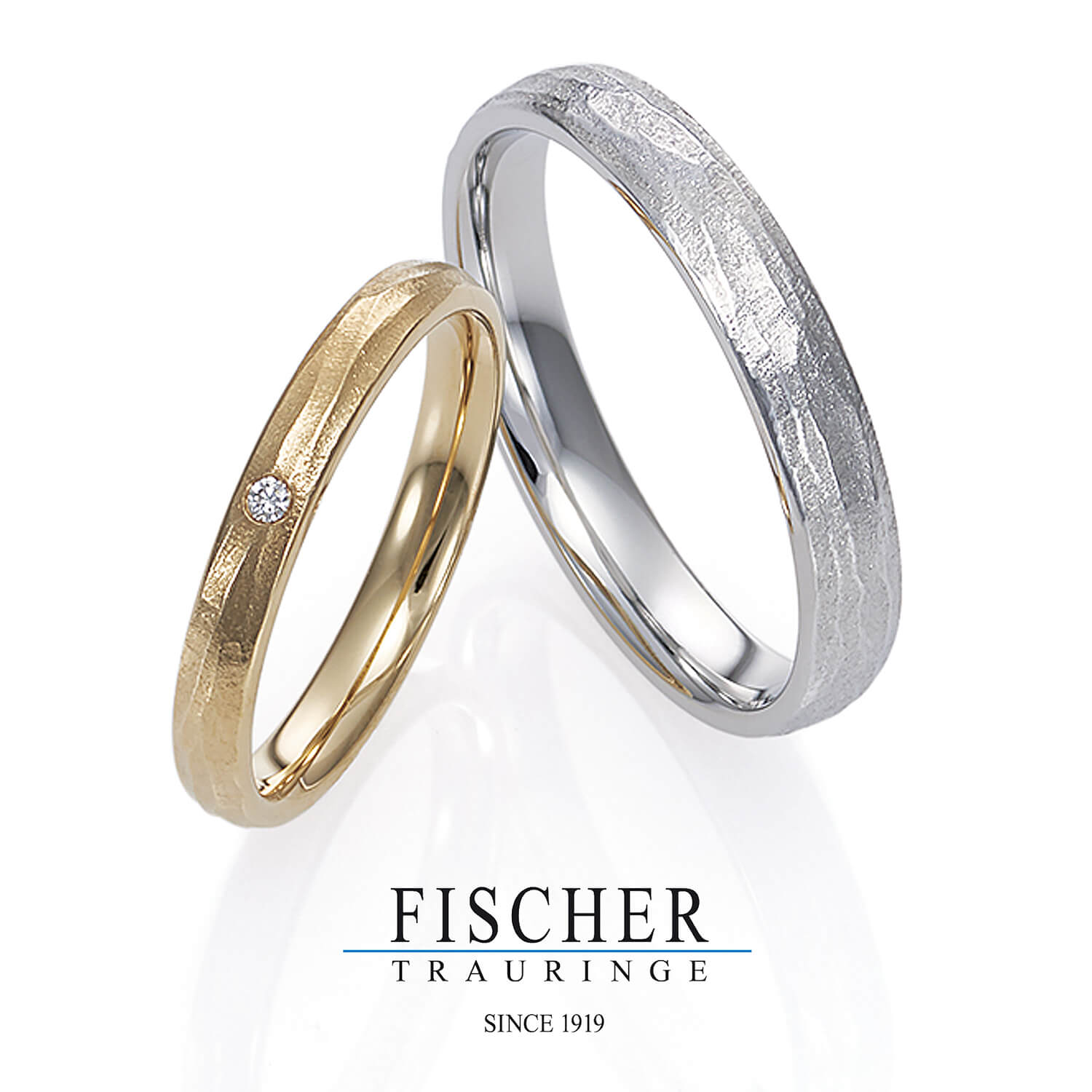 FISCHERフィッシャーの結婚指輪でWeddingRingウェディングリング9750449-025と9650449-035