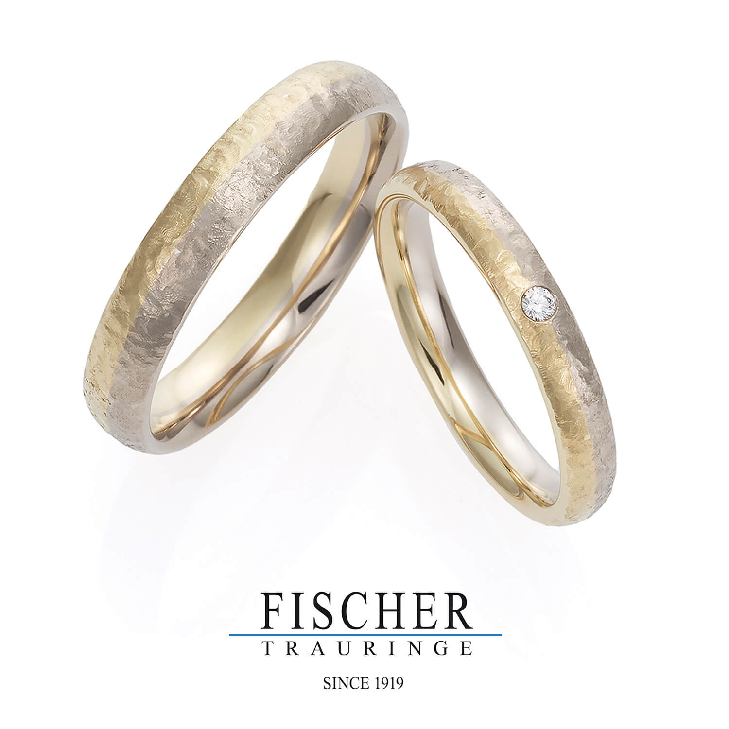 FISCHERフィッシャーの結婚指輪でWeddingRingウェディングリング9750778-025と9650778-030